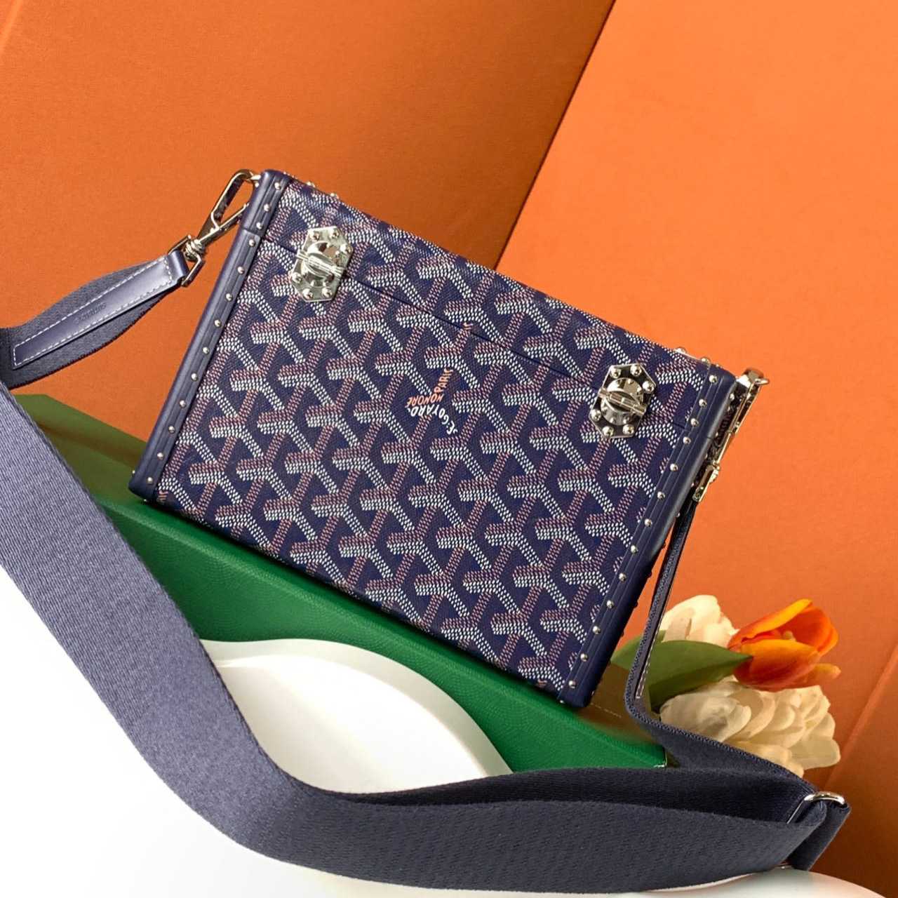 Goyard Bag Trunk Monogram Leather (21-15-6.5cm) - PerfectKickZ