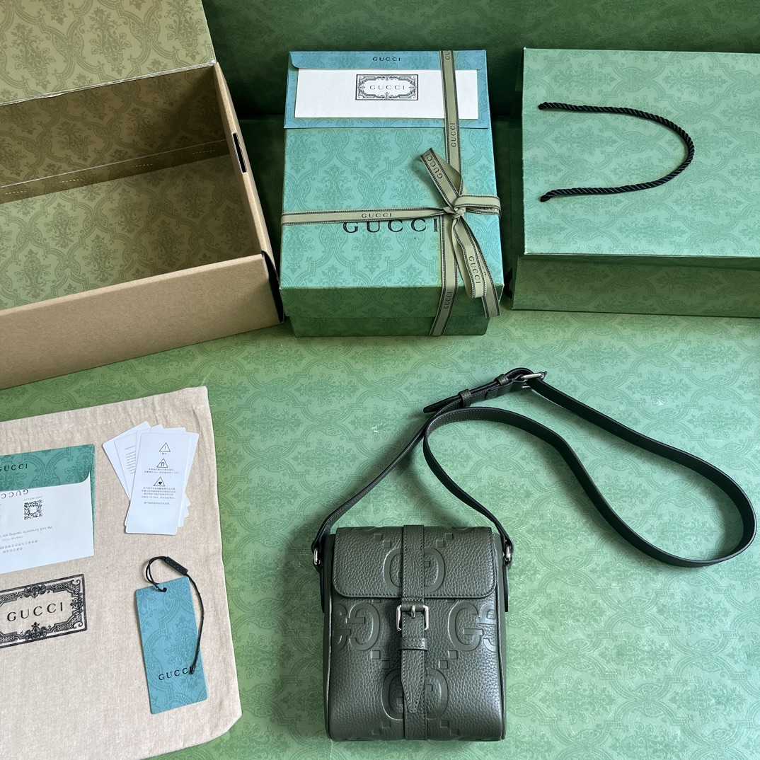 Gucci Jumbo GG Small Messenger Bag  (14.5x 18.5x 4.5cm) - PerfectKickZ