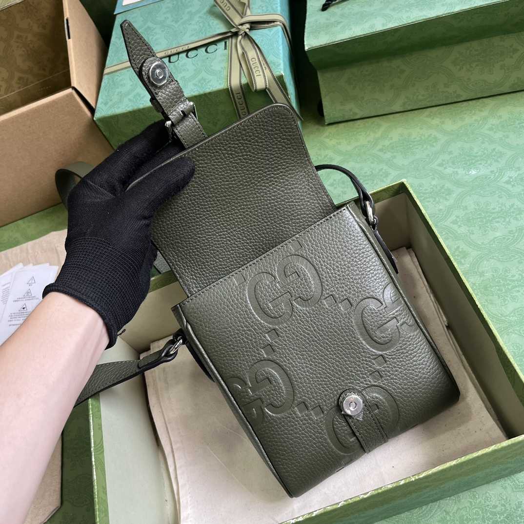 Gucci Jumbo GG Small Messenger Bag  (14.5x 18.5x 4.5cm) - PerfectKickZ