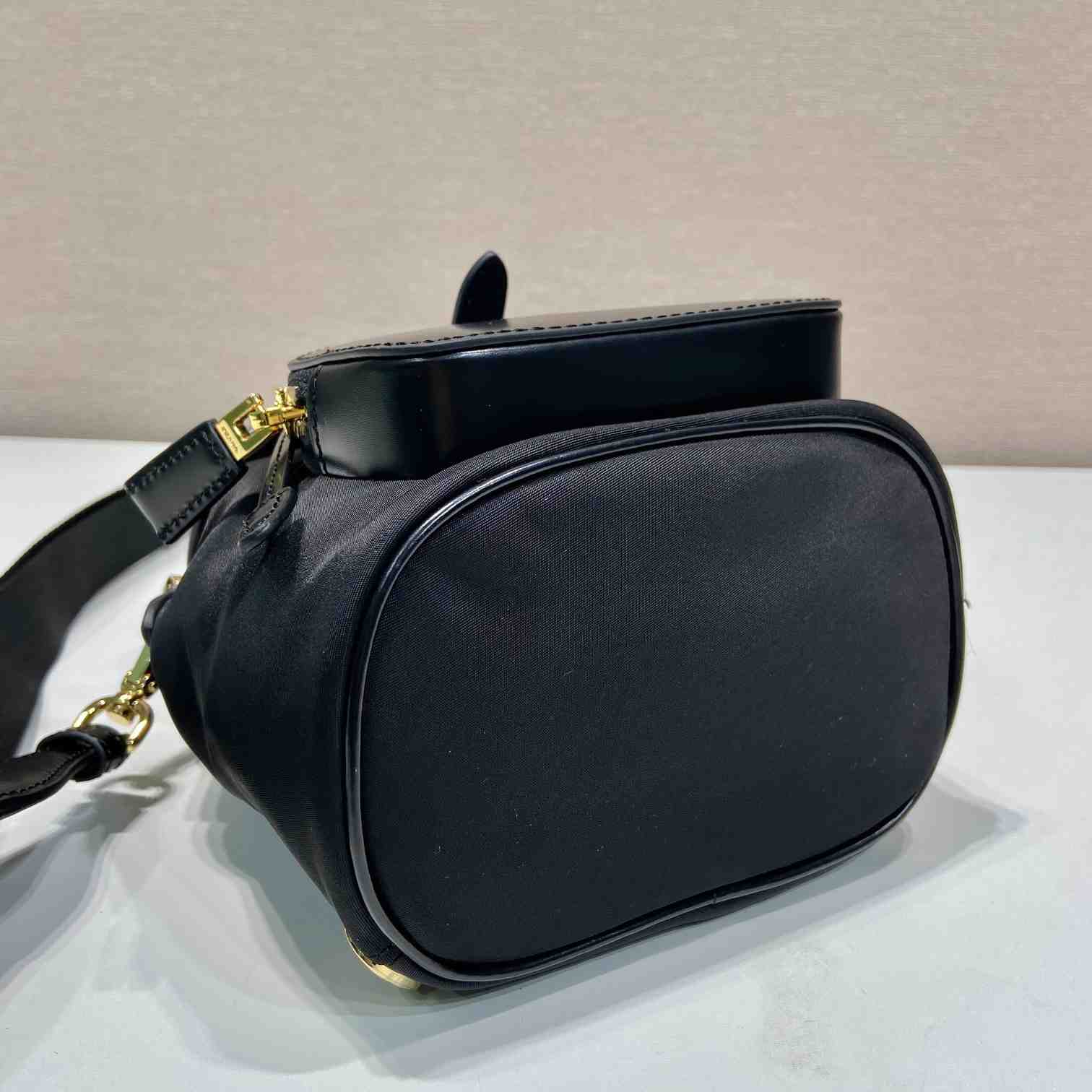 Prada Small Re-Nylon And Brushed Leather Backpack - PerfectKickZ