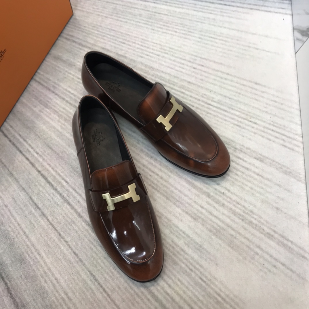 Hermes Loafers In Leather - PerfectKickZ