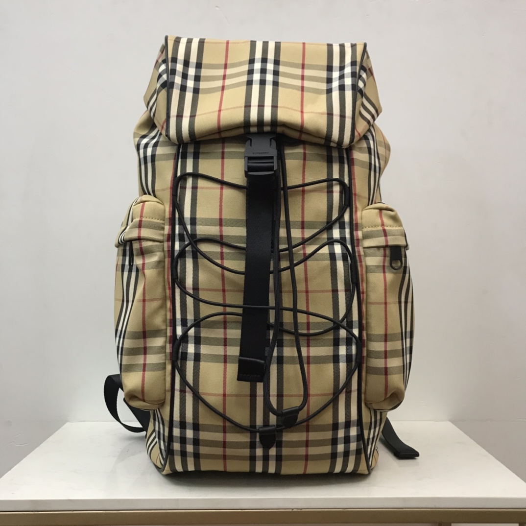 Burberry Murray Archive Check Drawstring Fasten Backpack (30 x 17 x 50cm) - PerfectKickZ