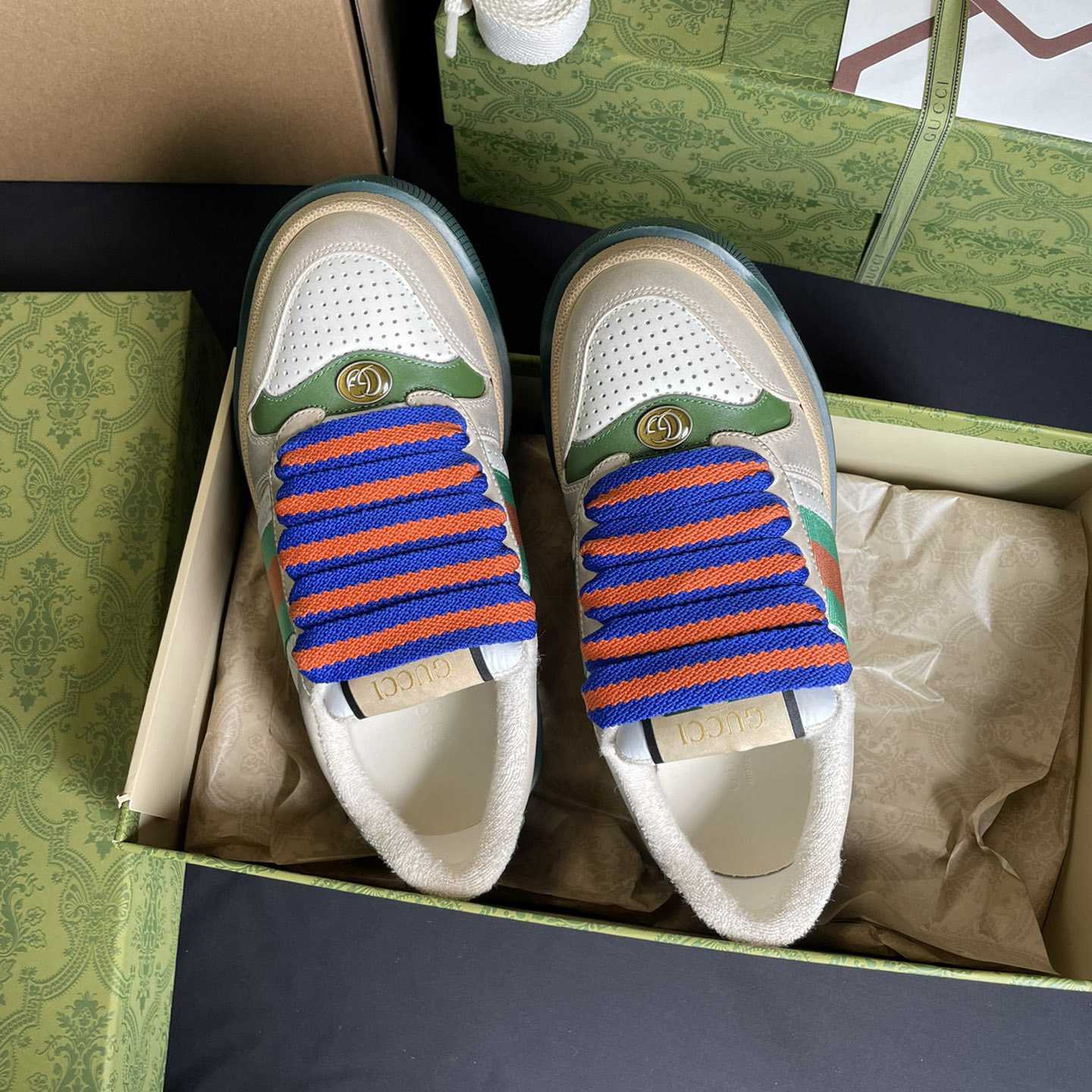 Gucci Screener Sneaker With Web - PerfectKickZ