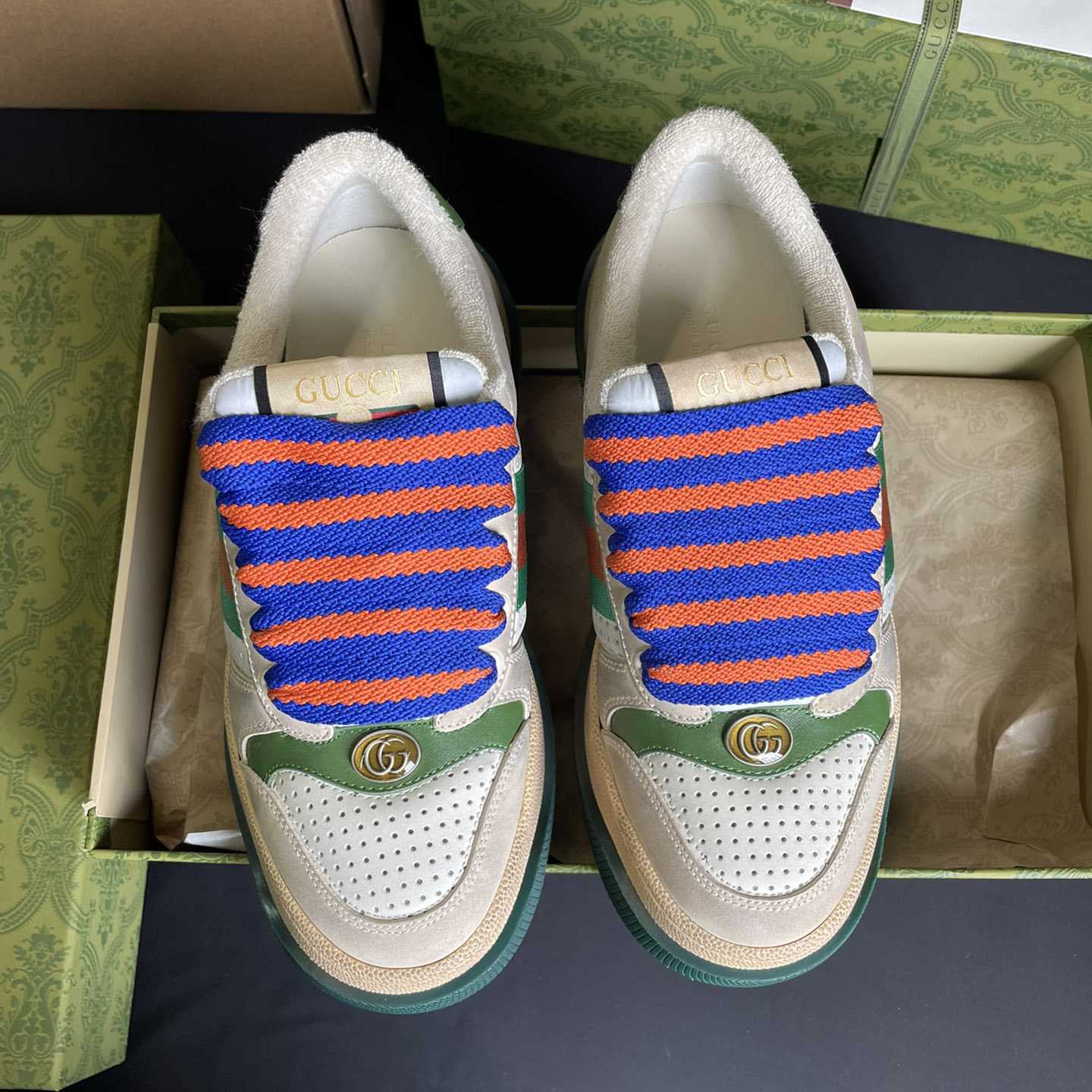 Gucci Screener Sneaker With Web - PerfectKickZ