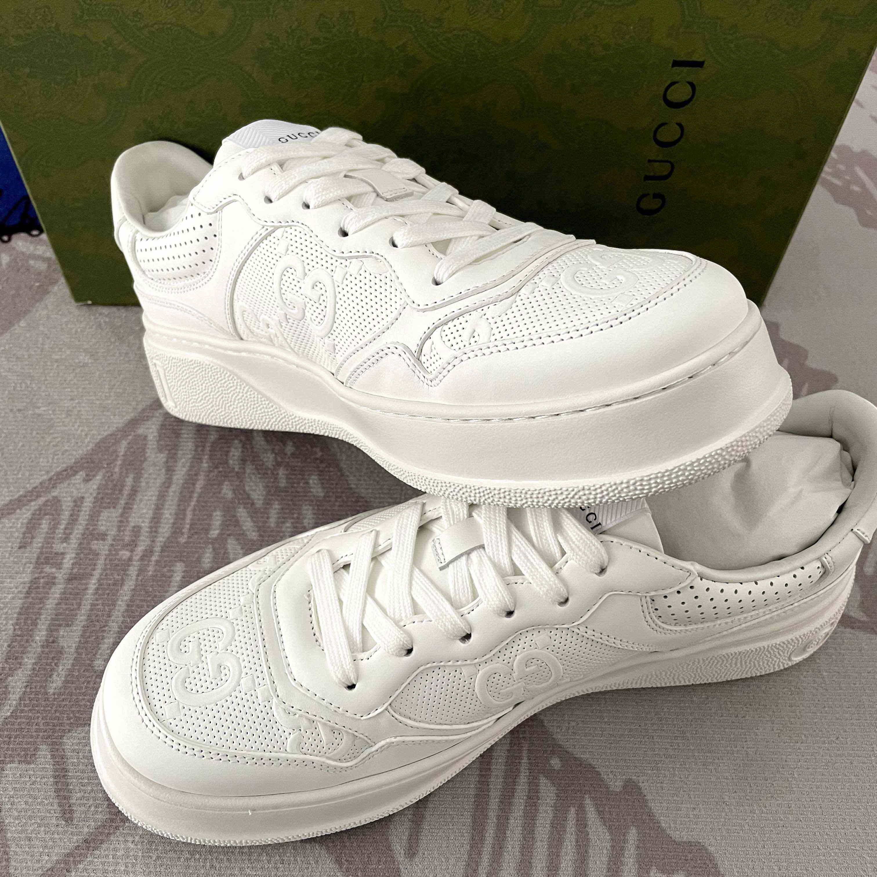 Gucci GG Embossed Sneaker - PerfectKickZ