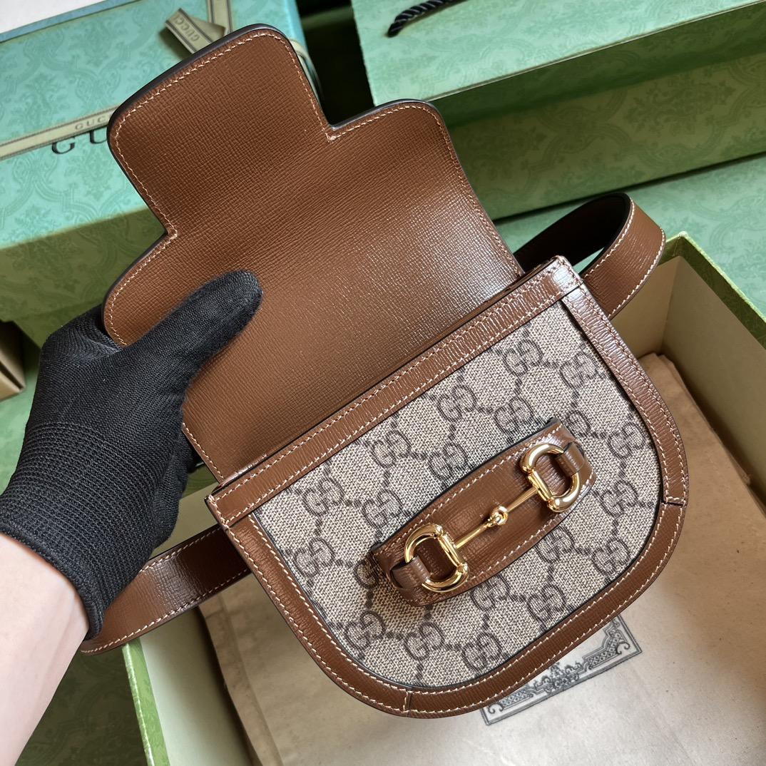 Gucci Horsebit 1955 rounded Belt Bag (16x 13x 6.5cm) - PerfectKickZ