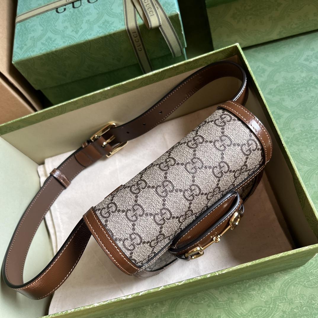 Gucci Horsebit 1955 rounded Belt Bag (16x 13x 6.5cm) - PerfectKickZ