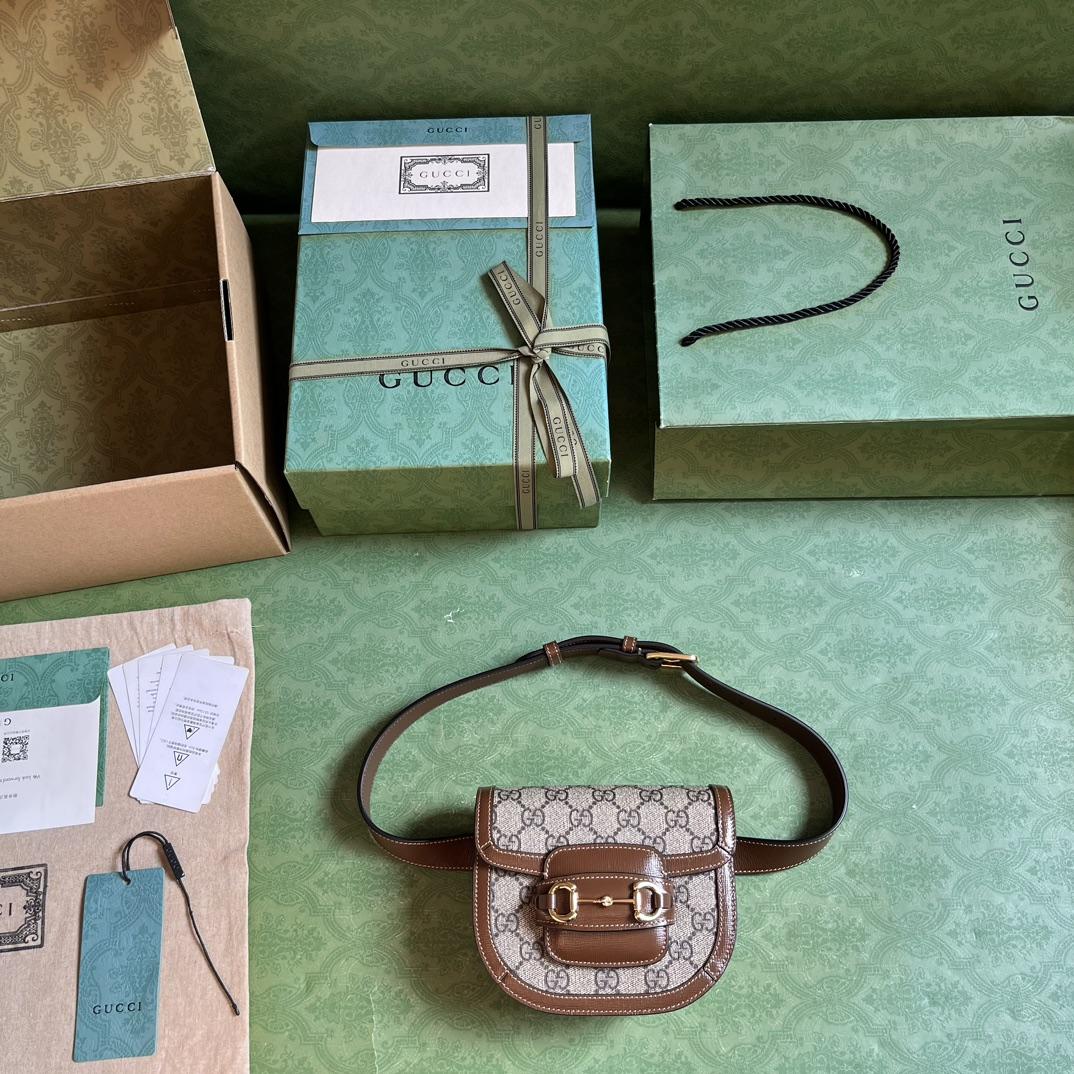 Gucci Horsebit 1955 rounded Belt Bag (16x 13x 6.5cm) - PerfectKickZ
