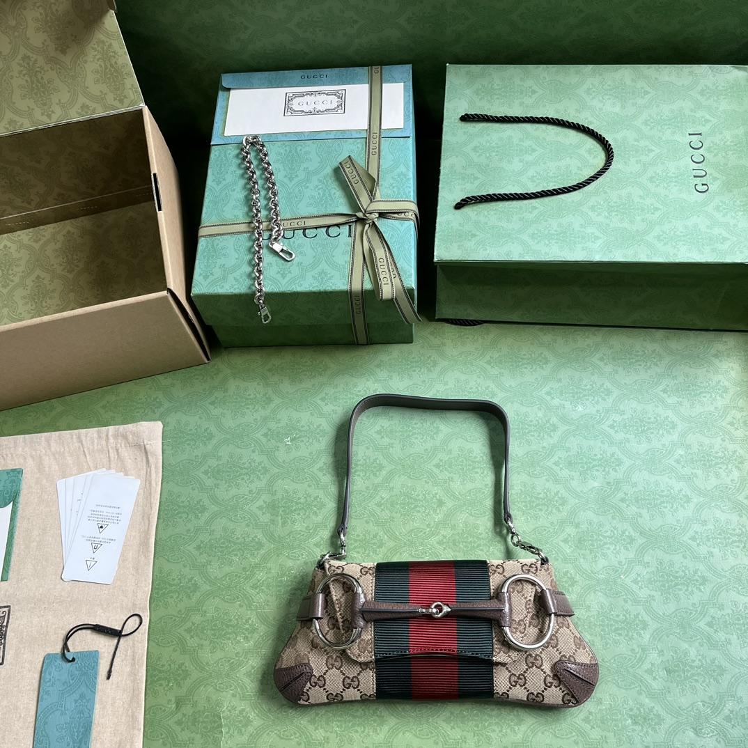 Gucci Horsebit Chain Small Shoulder Bag (27x 11.5x 5cm) - PerfectKickZ