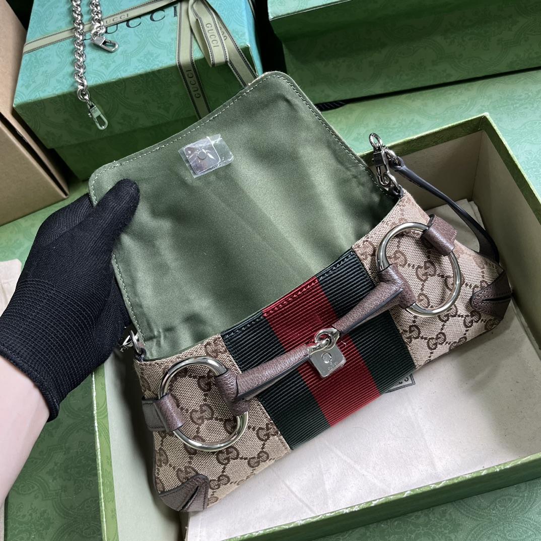 Gucci Horsebit Chain Small Shoulder Bag (27x 11.5x 5cm) - PerfectKickZ