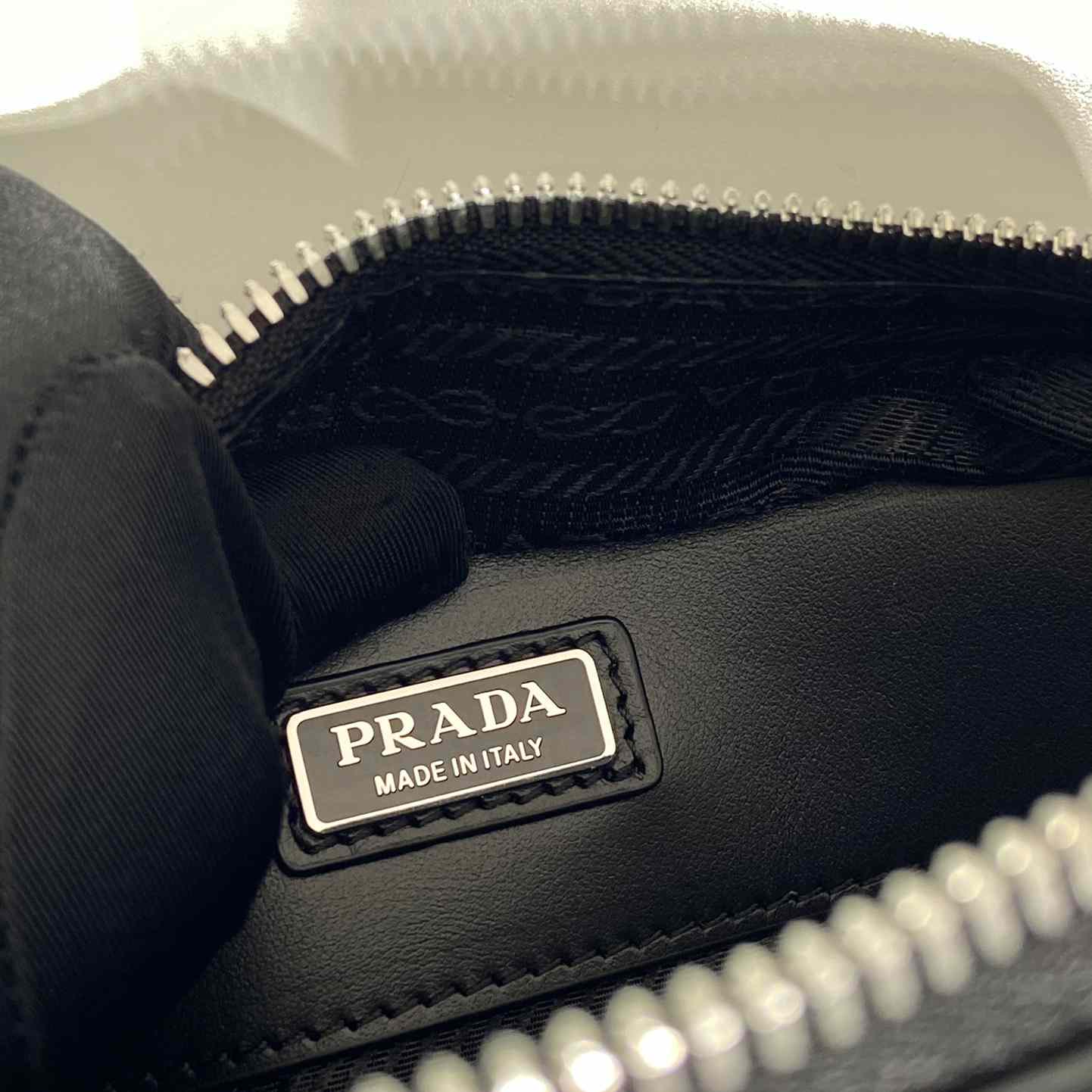 Prada Brique Brushed Leather Bag With Triangle Motif - PerfectKickZ