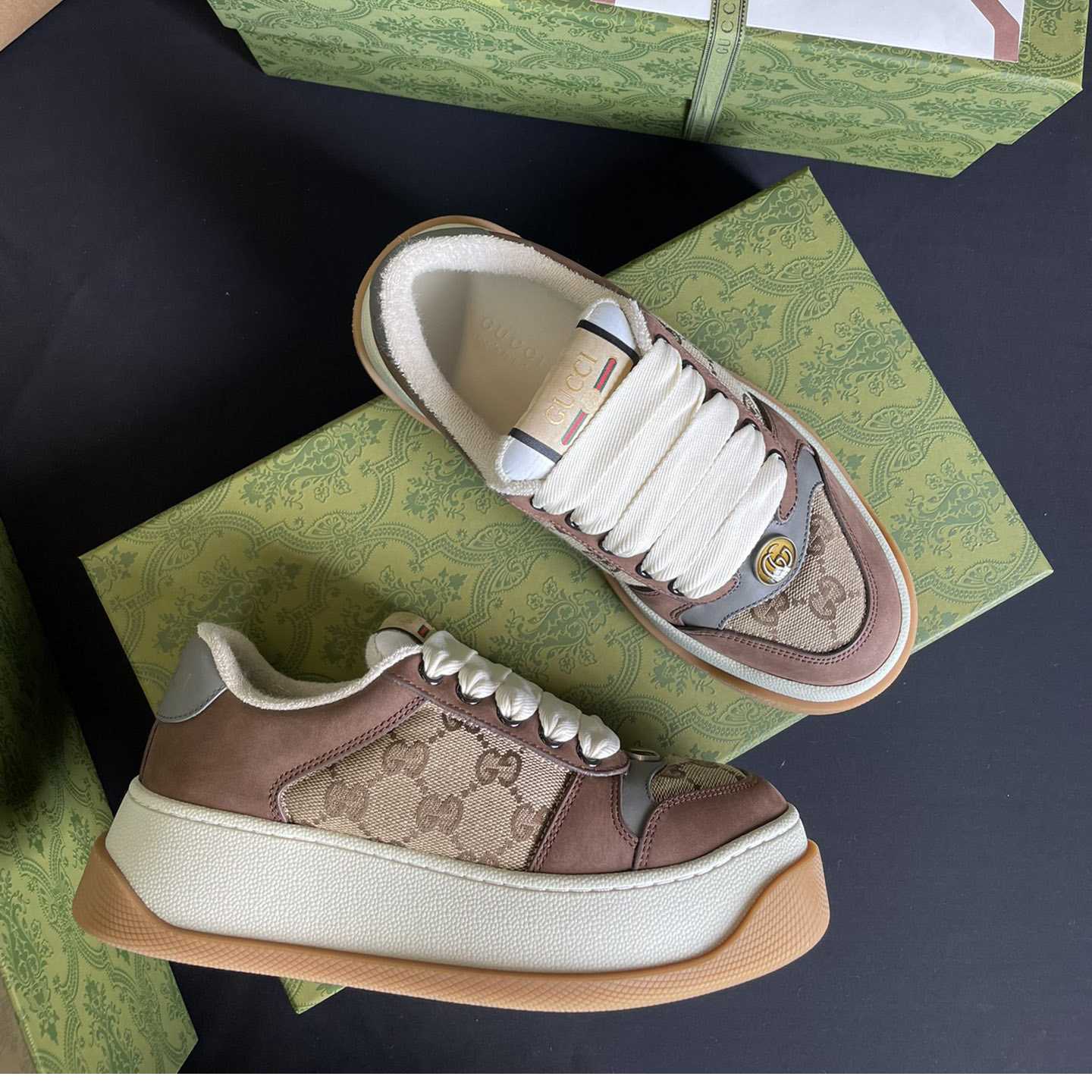 Gucci Men's Screener GG Sneaker  - PerfectKickZ