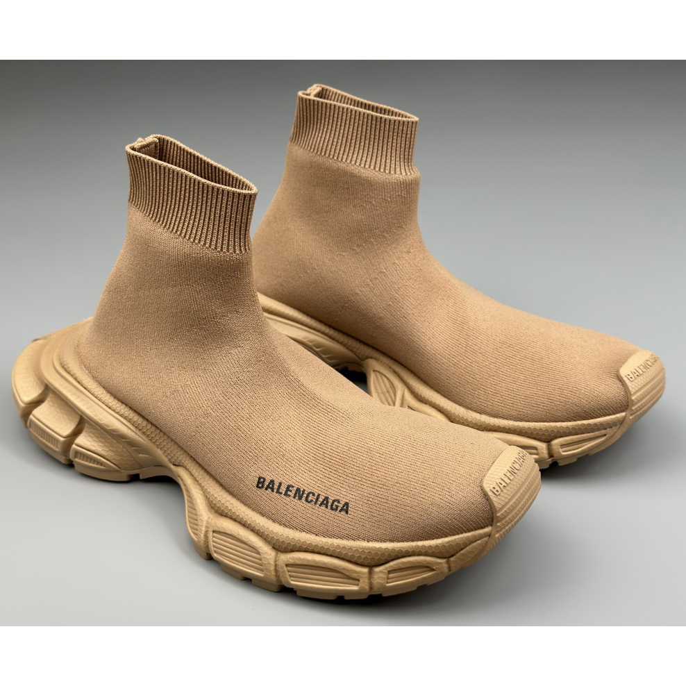 Balenciaga 3XL Sock Recycled Knit Sneaker In Beige  - PerfectKickZ