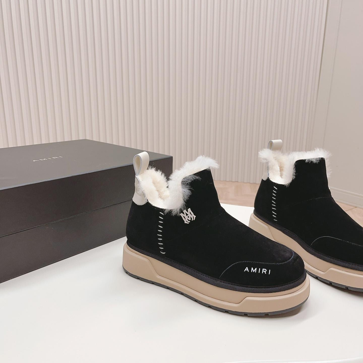 Amiri Malibu Shearling Lined Suede Boots - PerfectKickZ