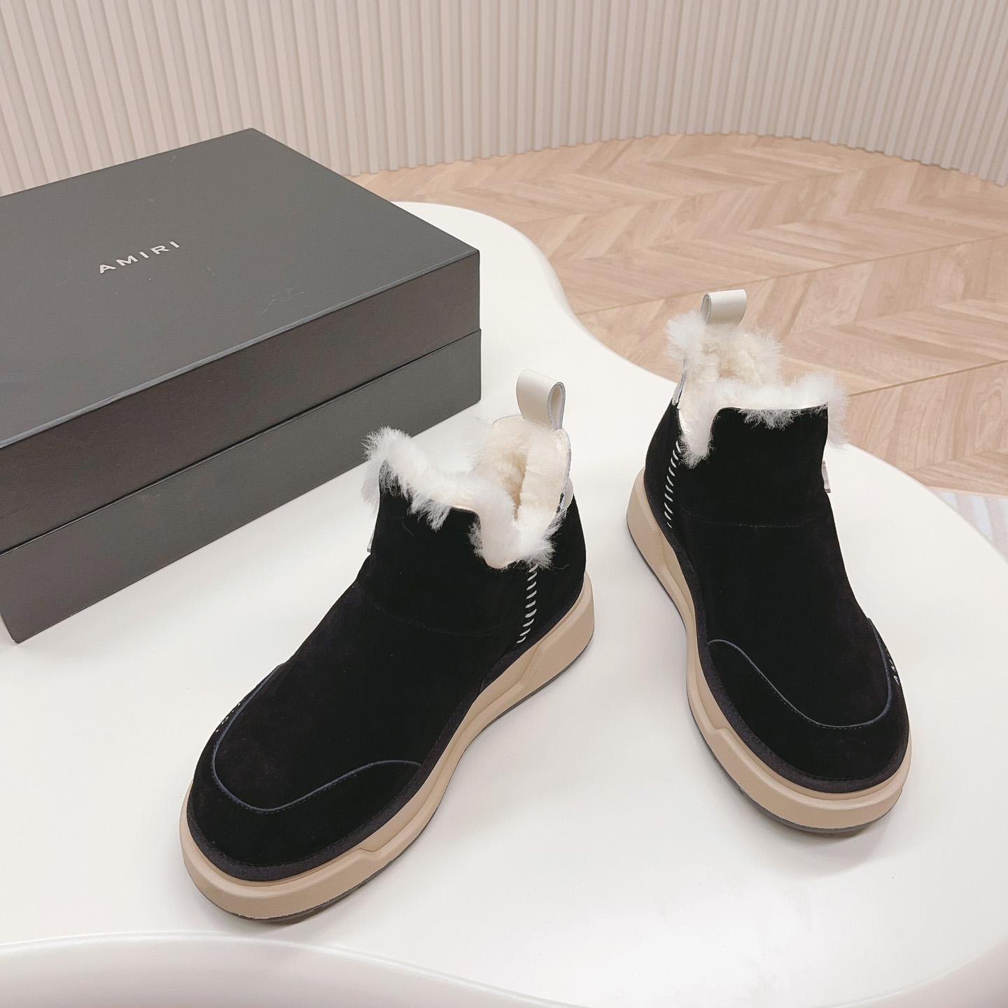 Amiri Malibu Shearling Lined Suede Boots - PerfectKickZ