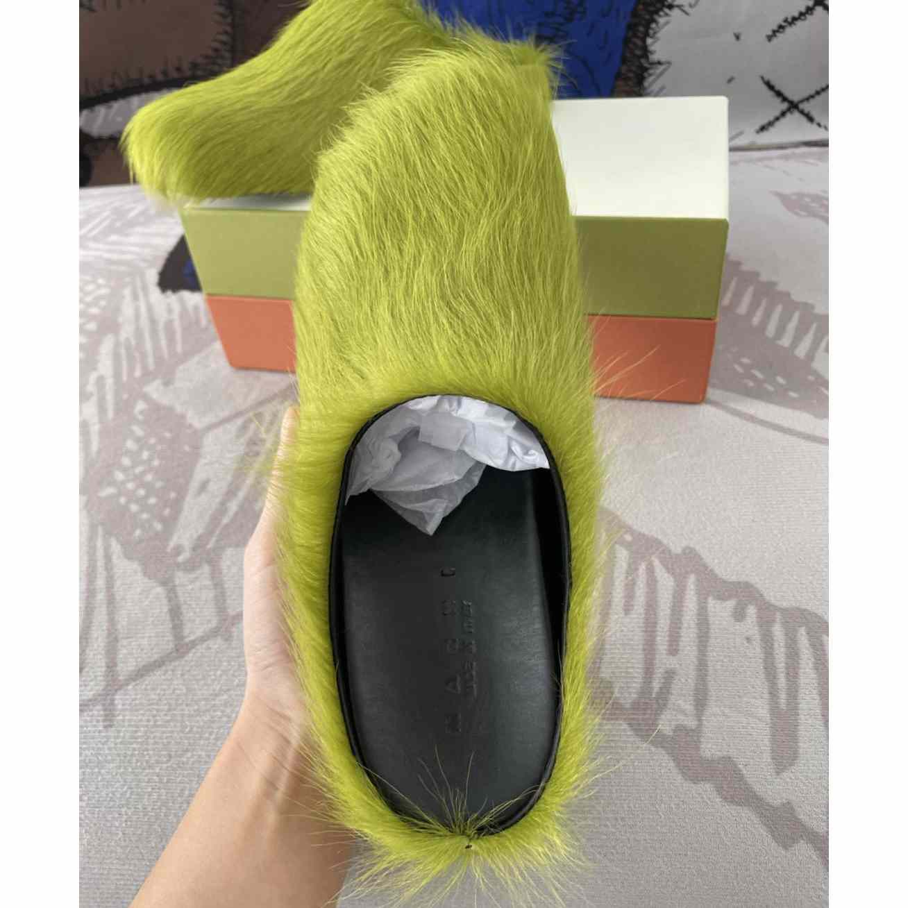 Marni Fussbett Slip-On Flat Mules - PerfectKickZ