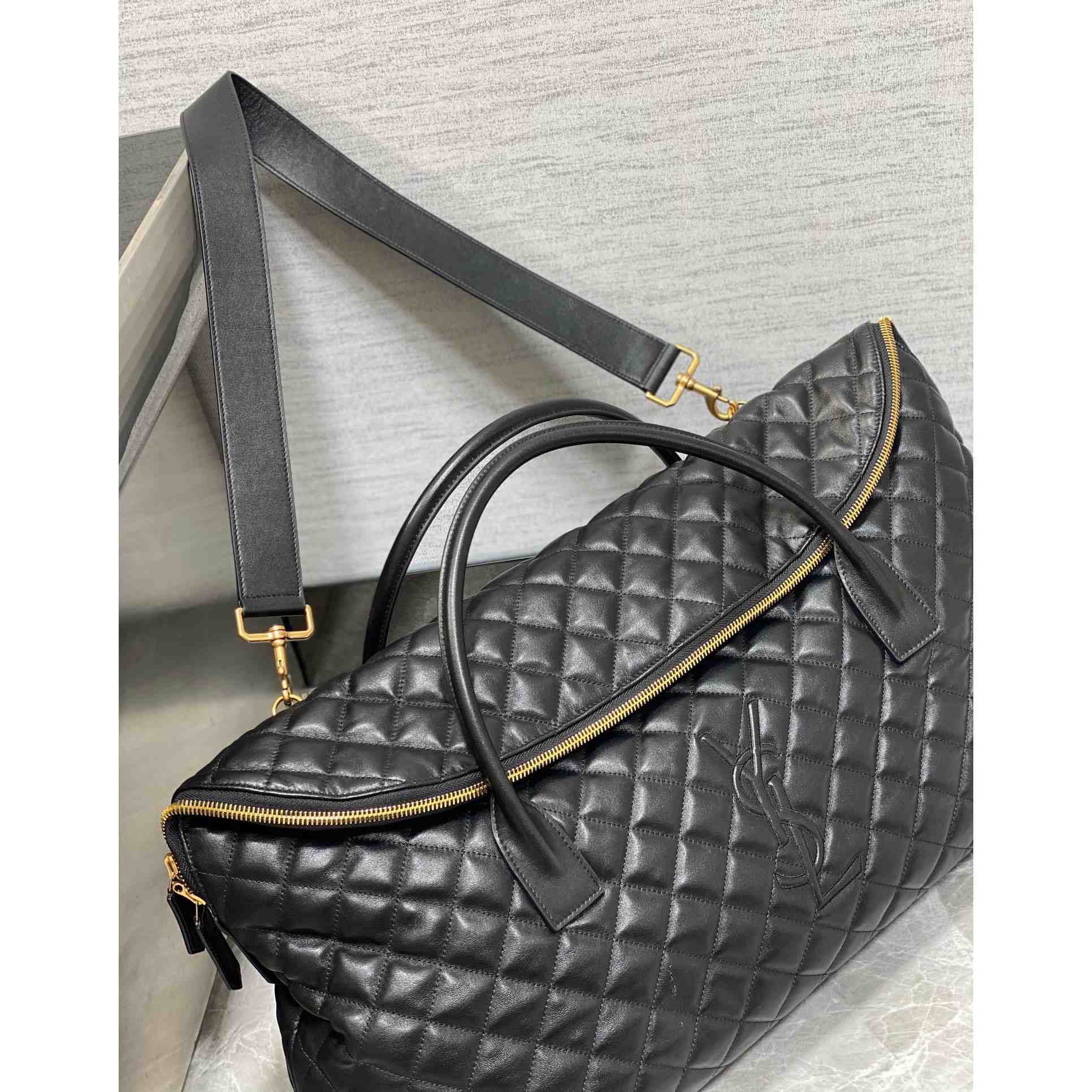 Saint Laurent ES Giant Travel Bag In Quilted Leather - PerfectKickZ