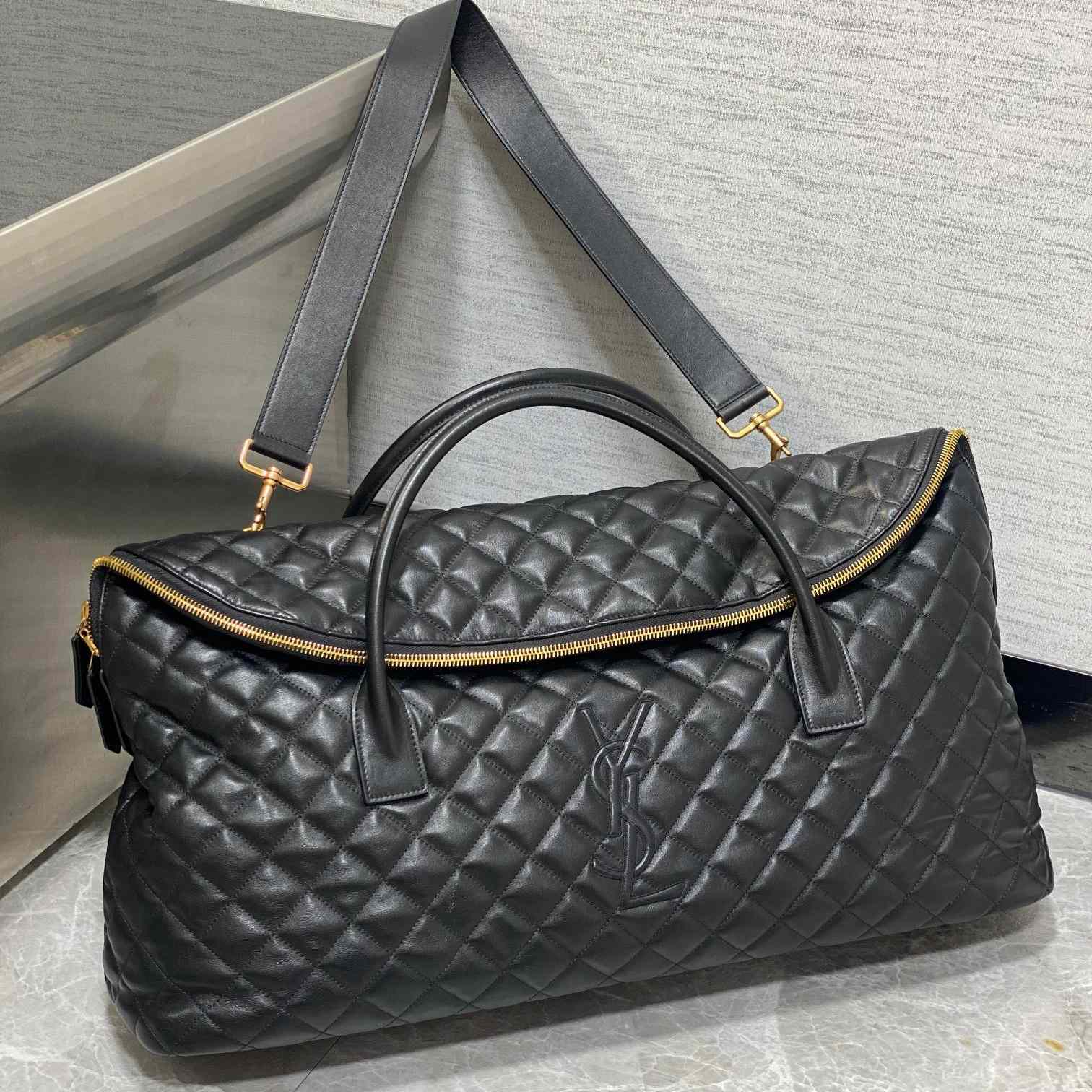 Saint Laurent ES Giant Travel Bag In Quilted Leather - PerfectKickZ