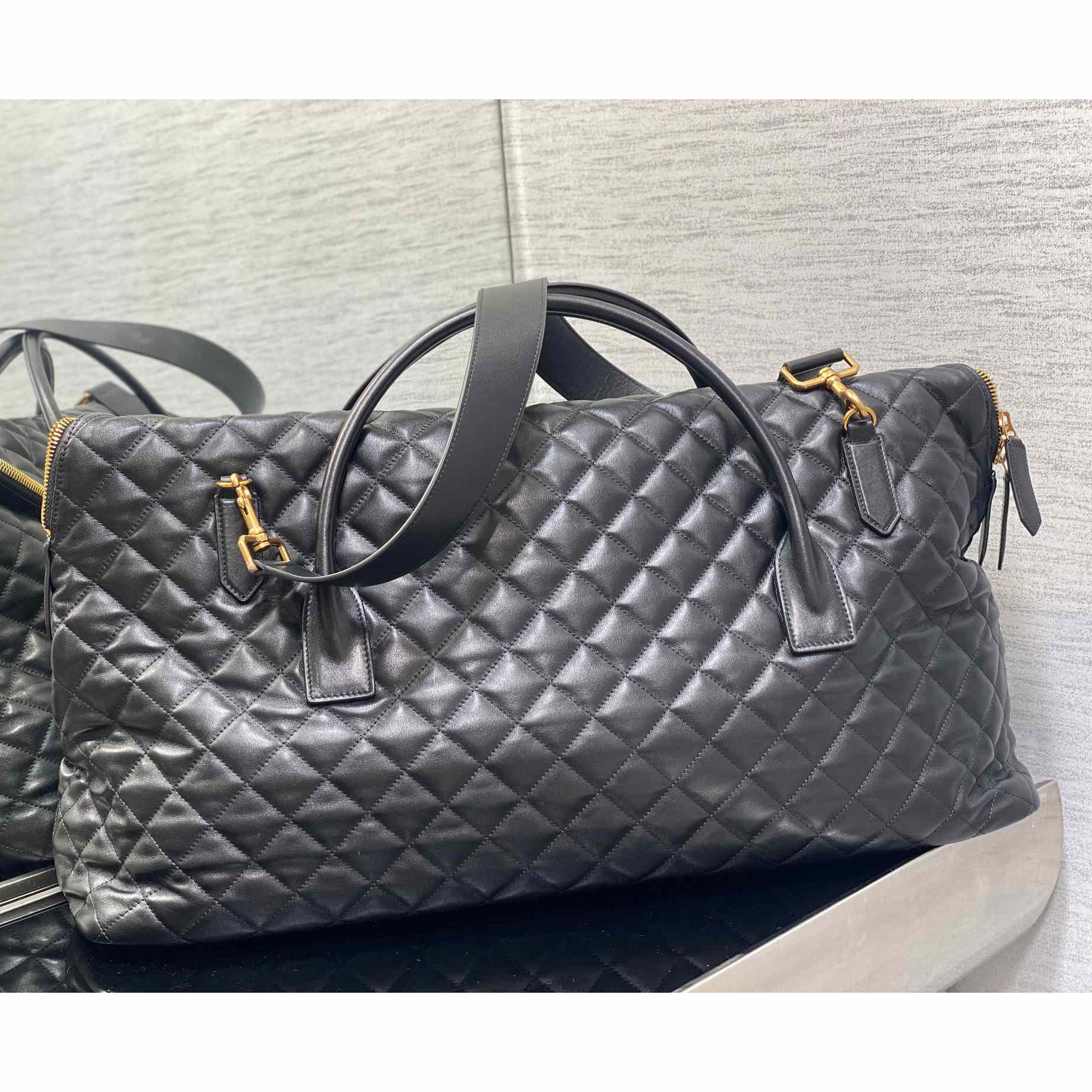 Saint Laurent ES Giant Travel Bag In Quilted Leather - PerfectKickZ