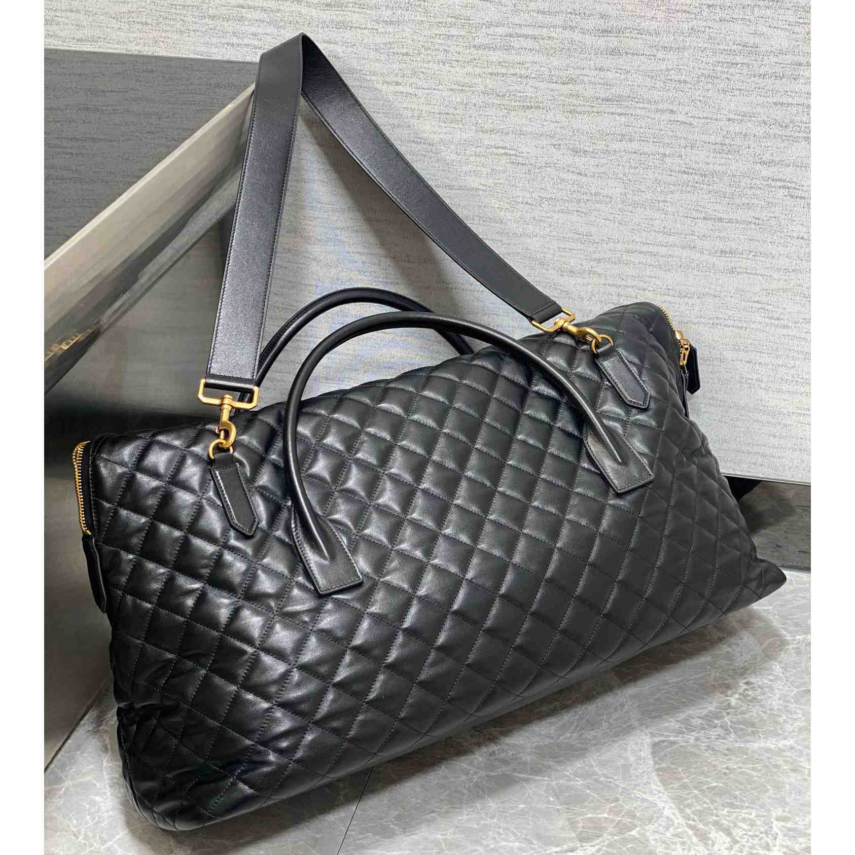 Saint Laurent ES Giant Travel Bag In Quilted Leather - PerfectKickZ