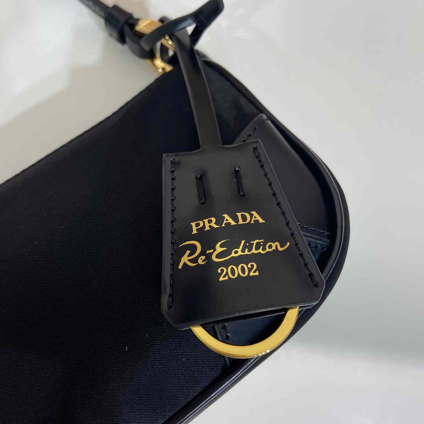 Prada Re-Edition 2002 Re-Nylon And Brushed Leather Shoulder Bag - PerfectKickZ