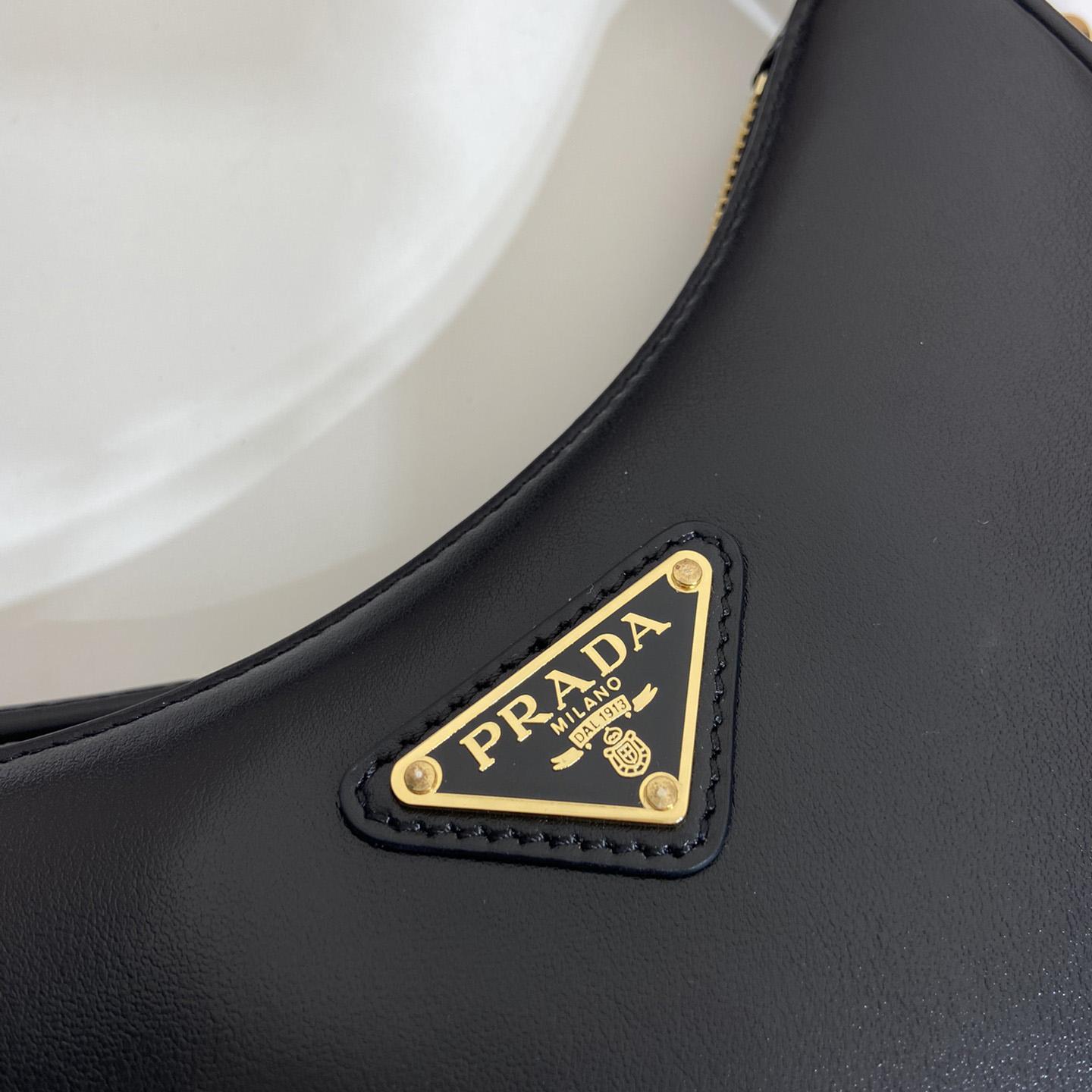 Prada Arqué Leather Mini Shoulder Bag - PerfectKickZ