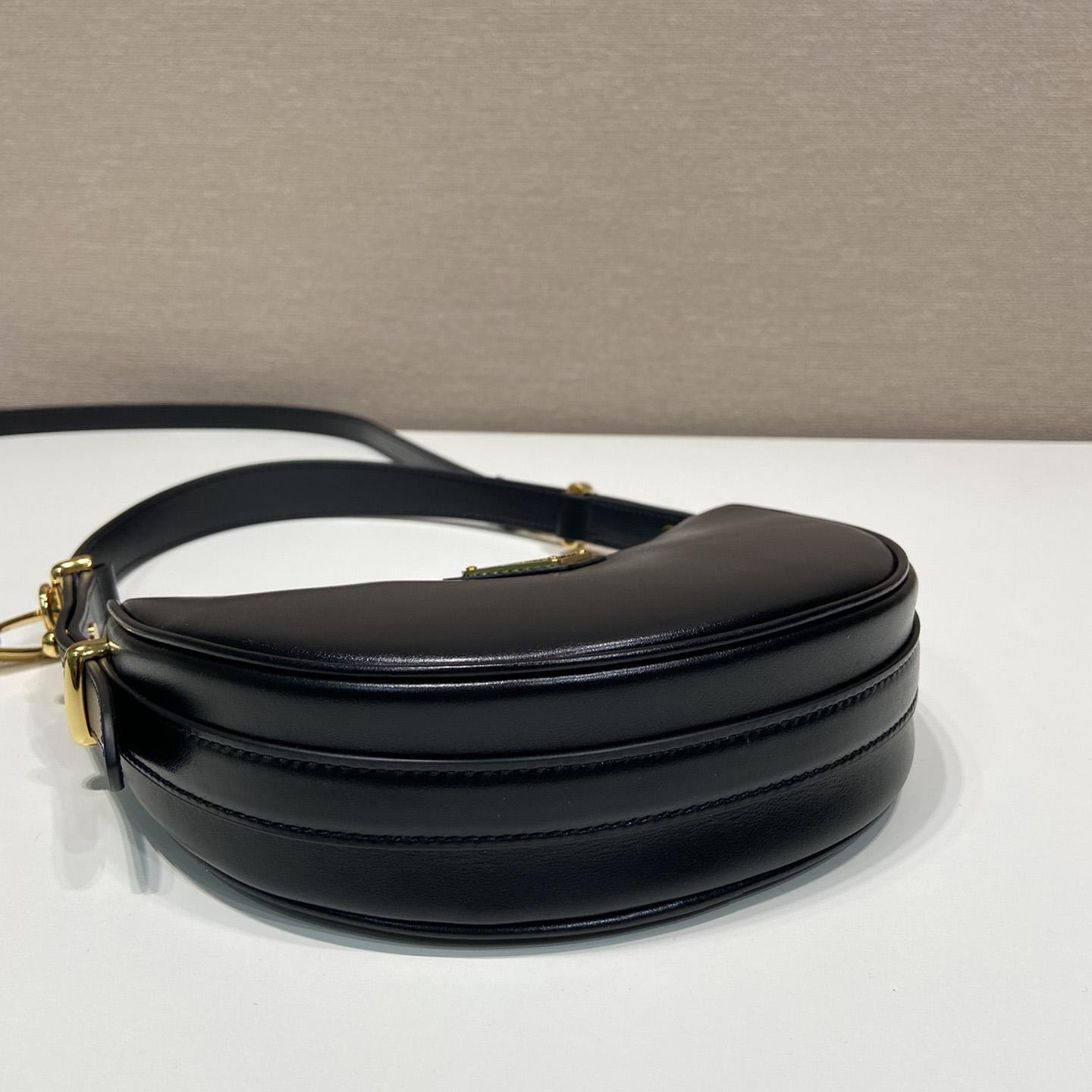 Prada Arqué Leather Mini Shoulder Bag - PerfectKickZ