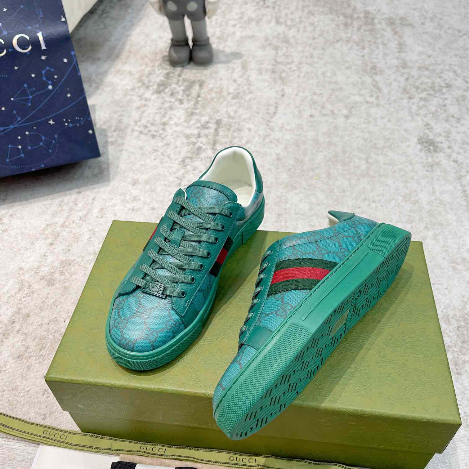 Gucci Ace GG Crystal Canvas Sneaker  - PerfectKickZ