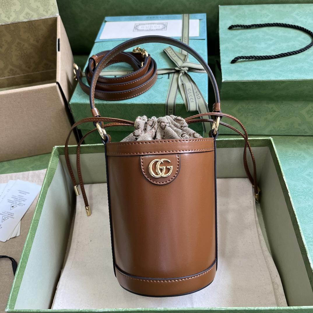 Gucci Ophidia Mini Bucket Bag  (11.5x23x8cm) - PerfectKickZ