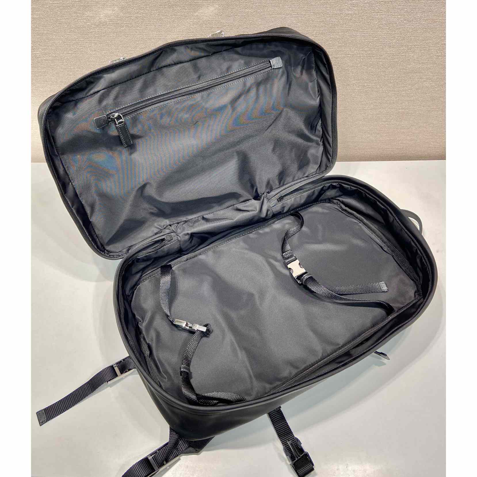 Prada Re-Nylon And Saffiano Leather Backpack - 