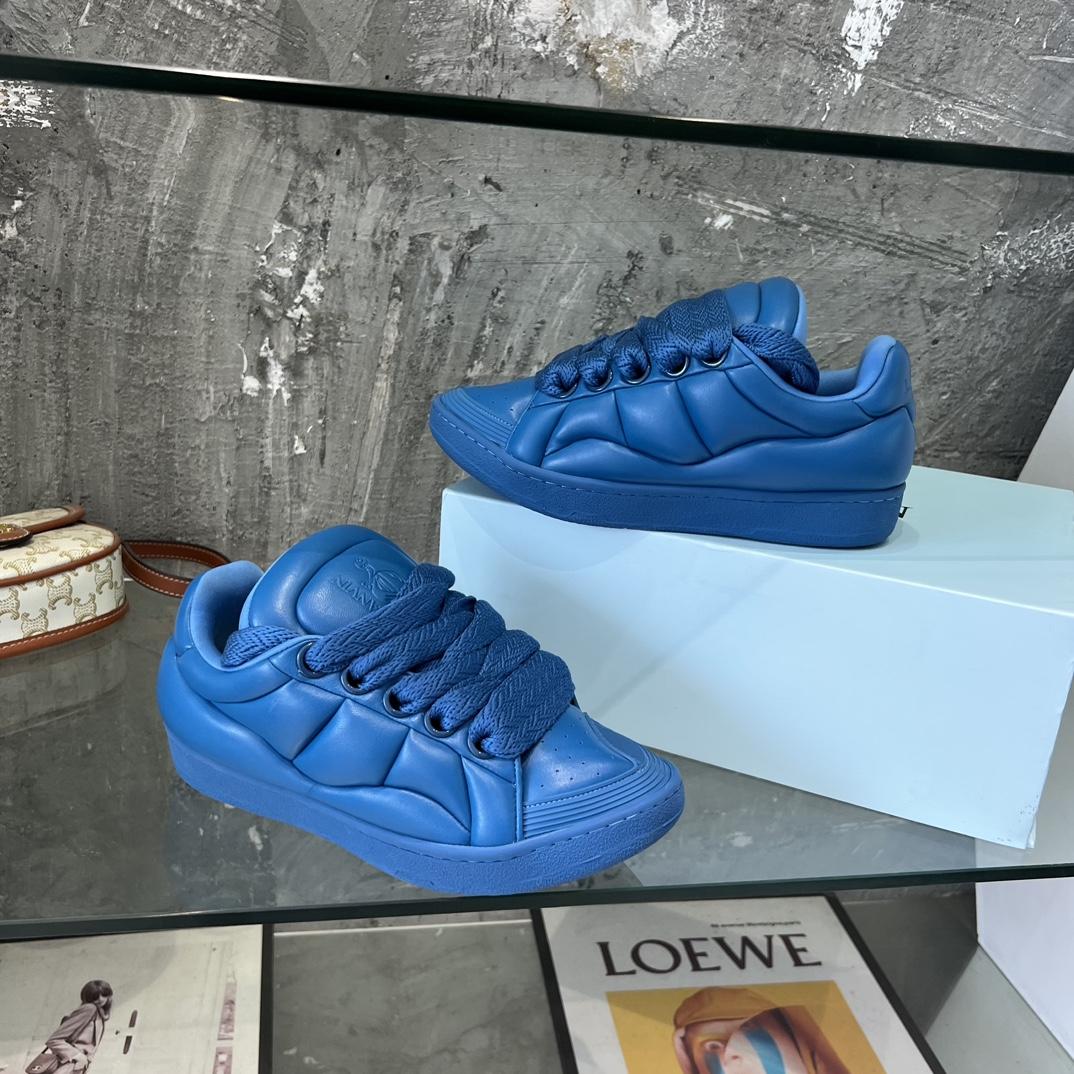Lanvin Leather Curb XL Sneakers - PerfectKickZ