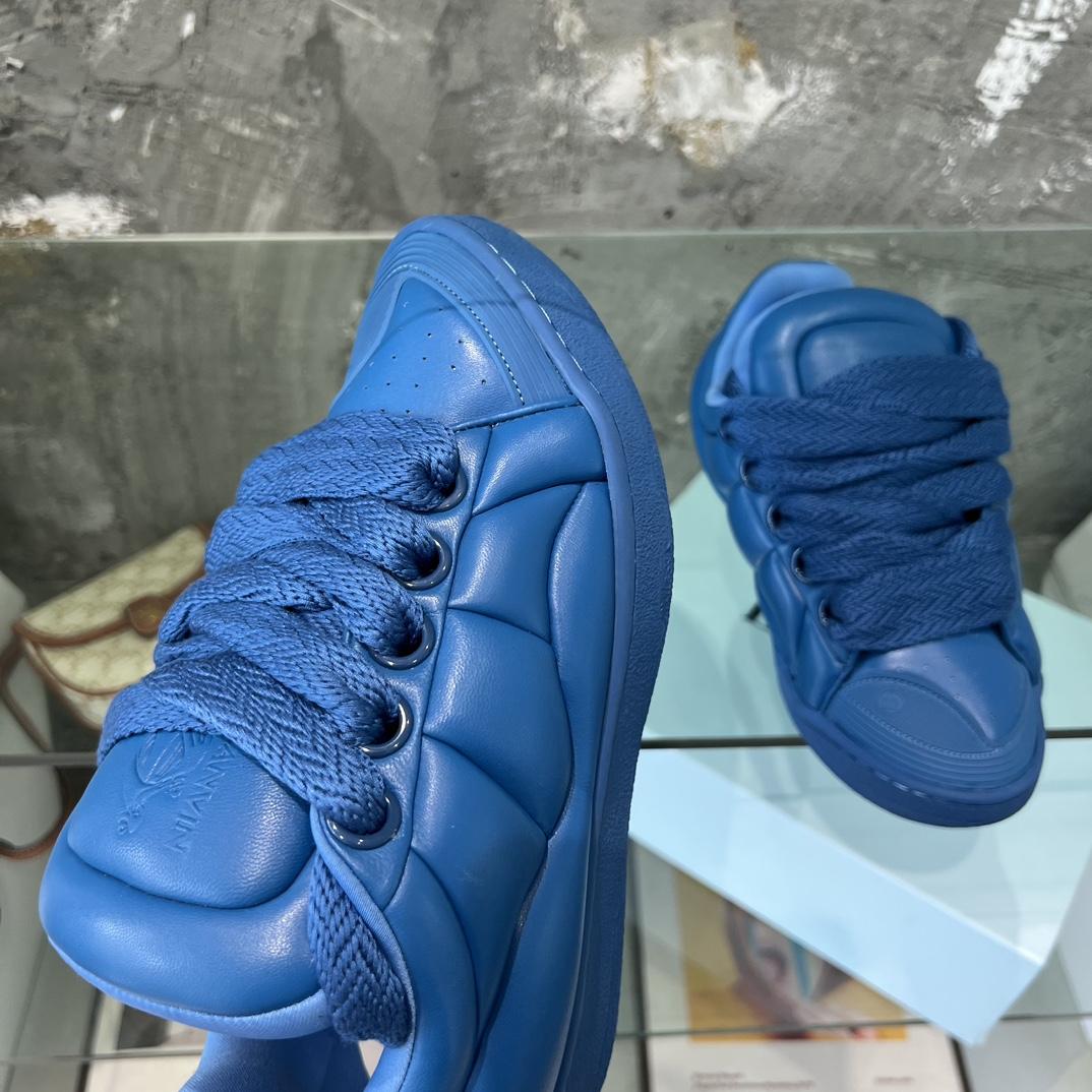 Lanvin Leather Curb XL Sneakers - PerfectKickZ