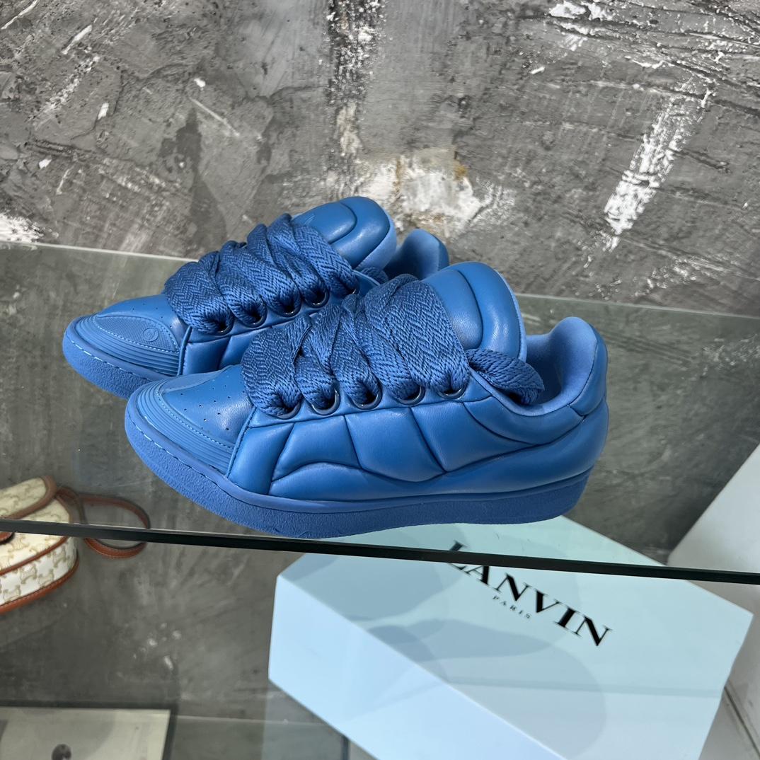 Lanvin Leather Curb XL Sneakers - PerfectKickZ