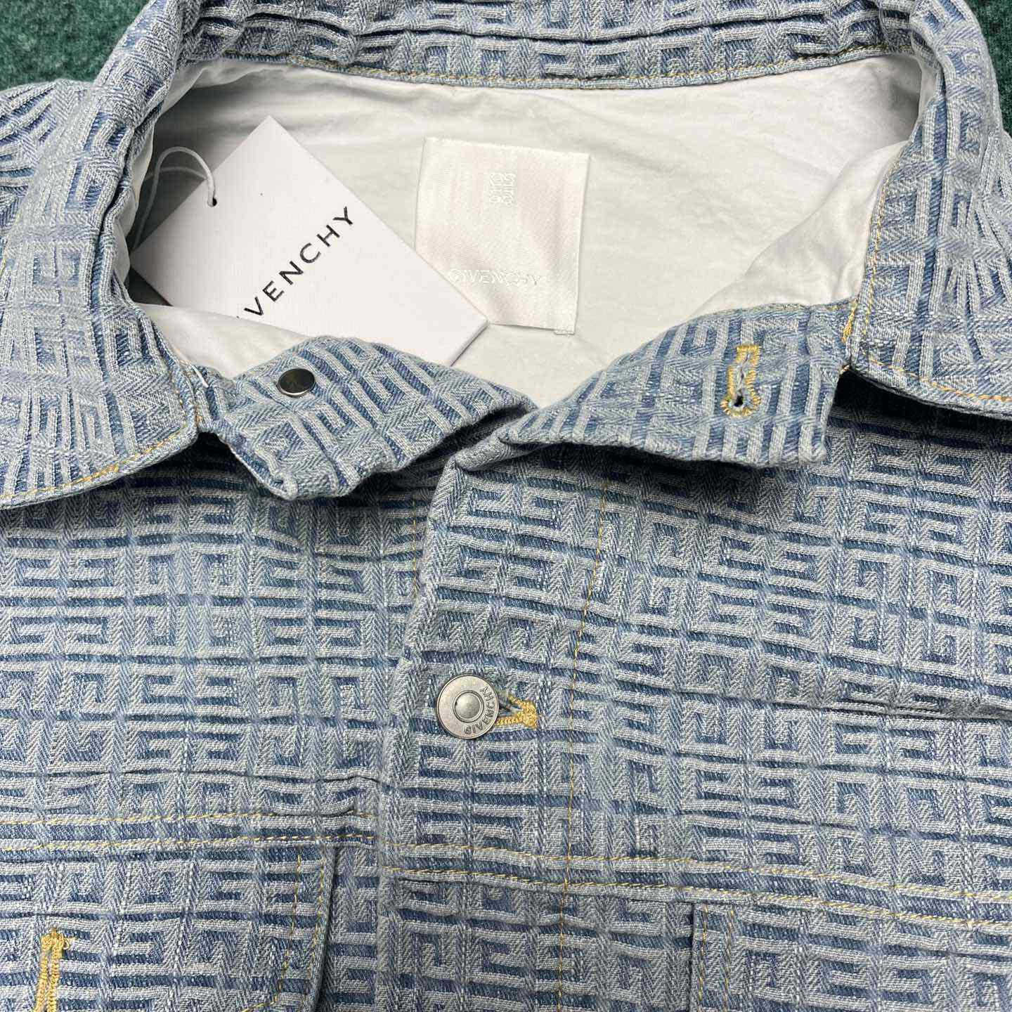 Givenchy 4G Denim Oversized Sleeveless Jacket - PerfectKickZ