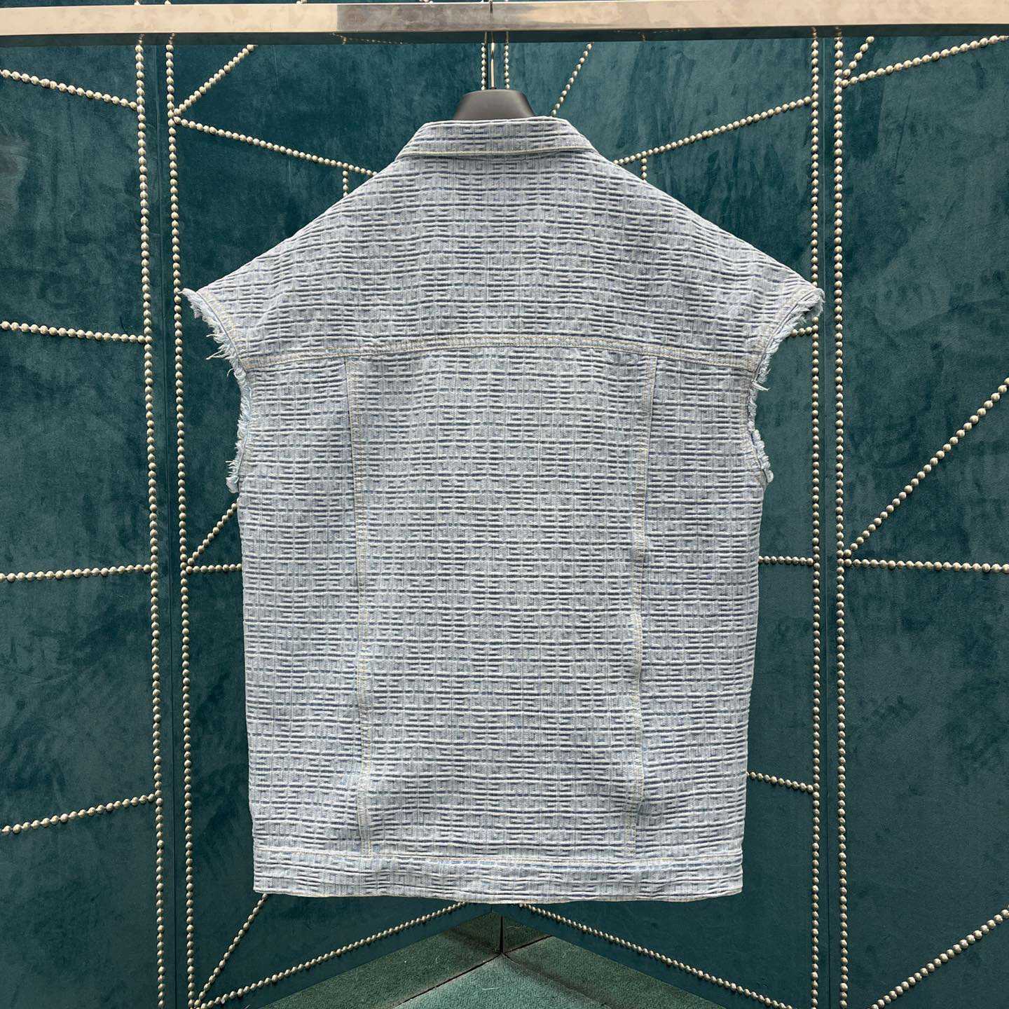 Givenchy 4G Denim Oversized Sleeveless Jacket - PerfectKickZ