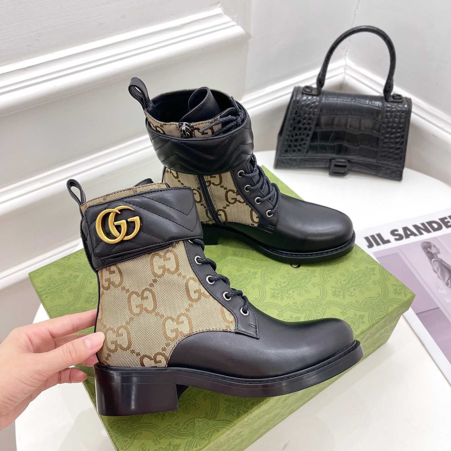 Gucci Women's Ankle Boot With Double G - PerfectKickZ