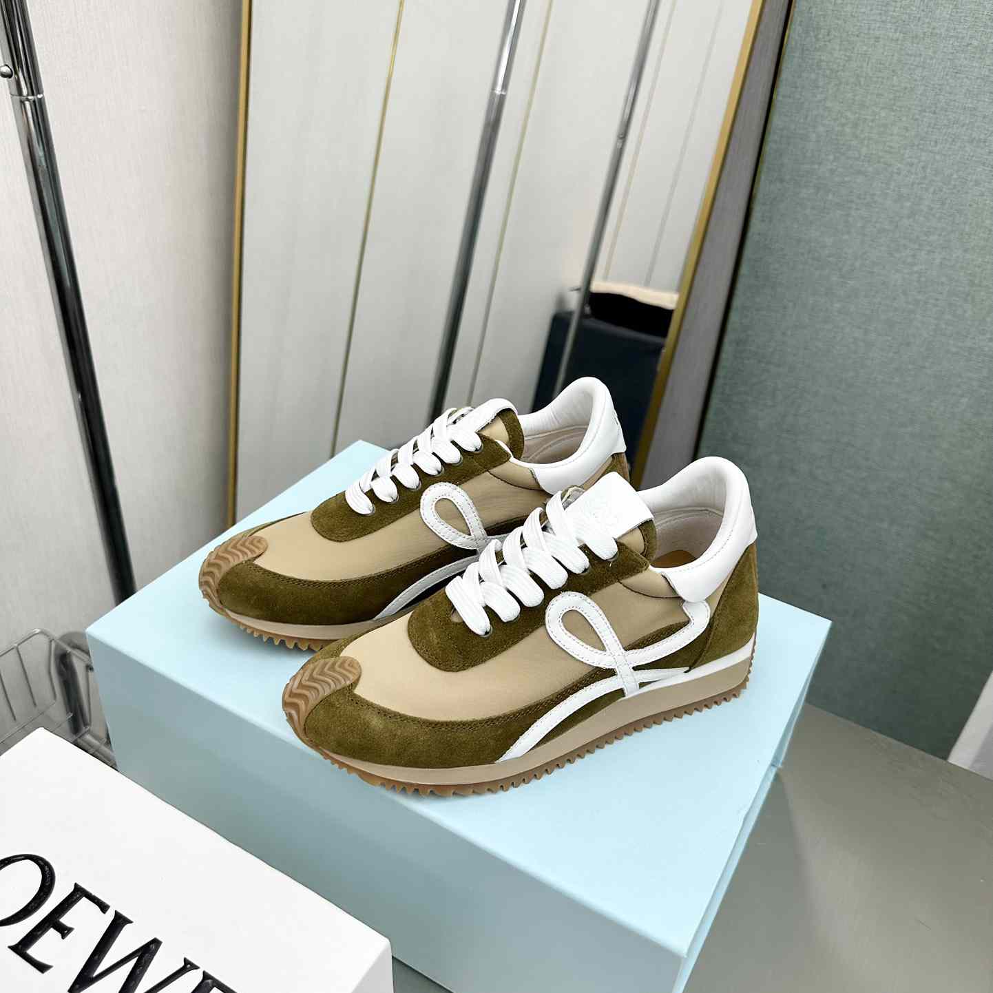 Loewe Flow Runner In Nylon And Suede - PerfectKickZ