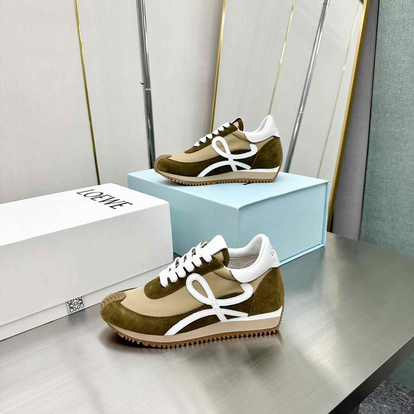 Loewe Flow Runner In Nylon And Suede - PerfectKickZ