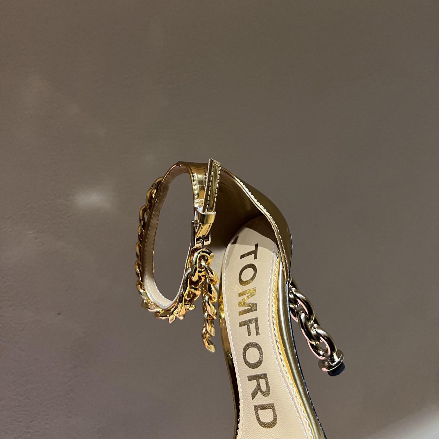 Tom Ford 105mm Leather Sandals - PerfectKickZ