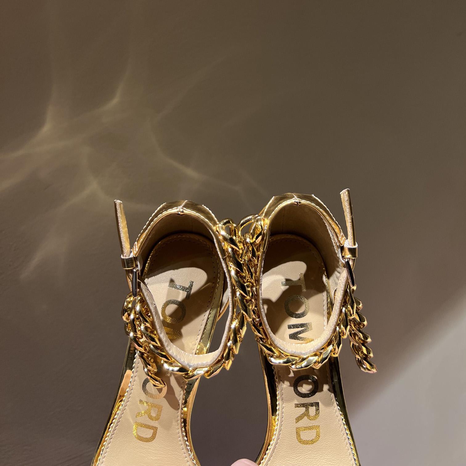 Tom Ford 105mm Leather Sandals - PerfectKickZ