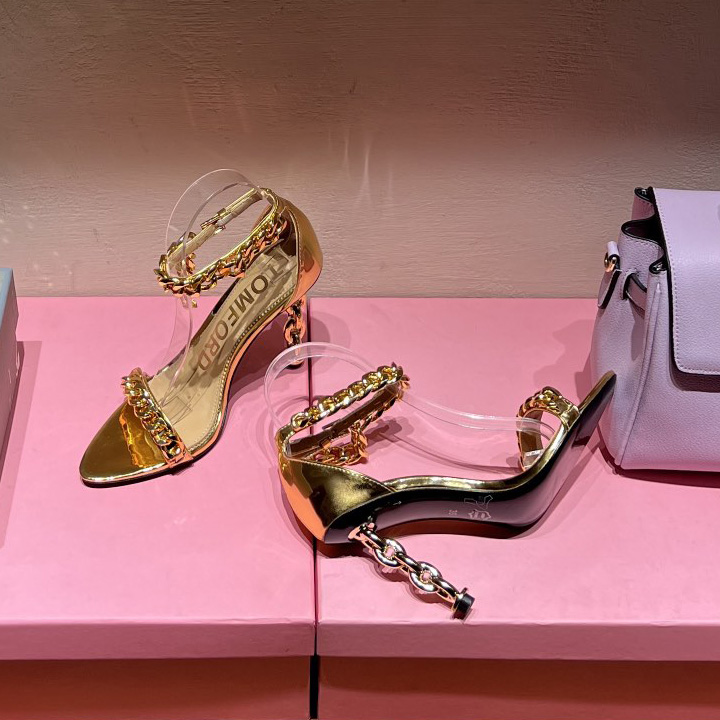 Tom Ford 105mm Leather Sandals - PerfectKickZ