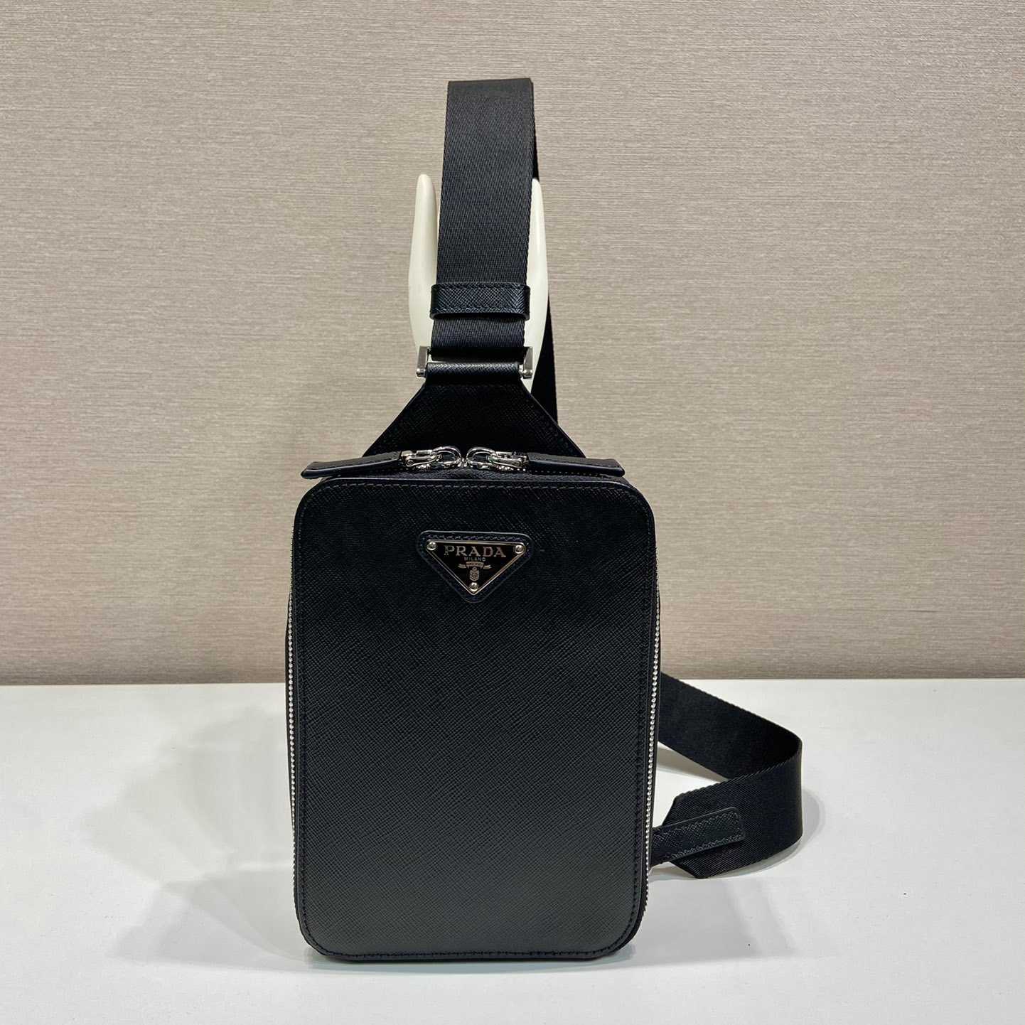 Prada Brique Saffiano Leather Bag - PerfectKickZ