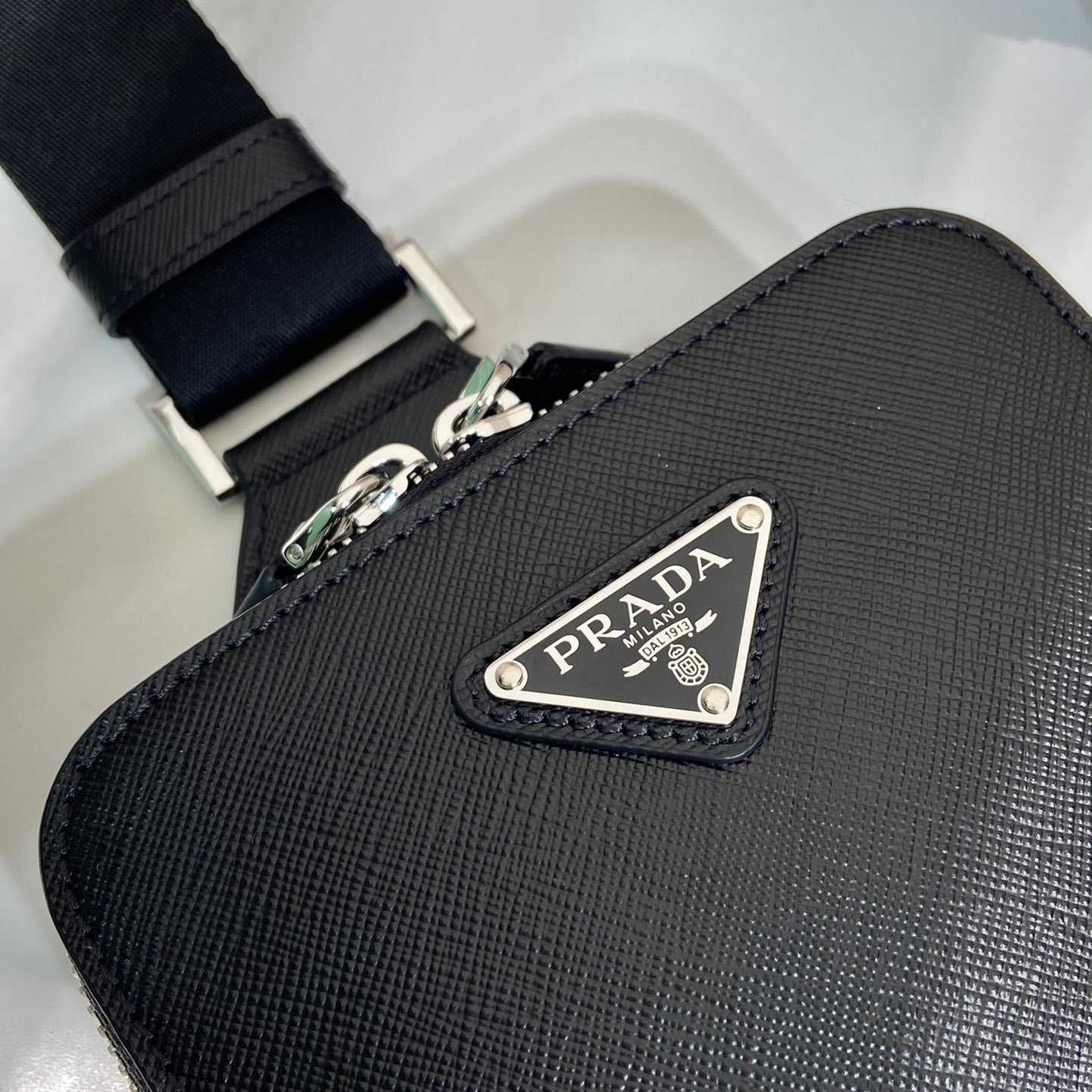 Prada Brique Saffiano Leather Bag - PerfectKickZ