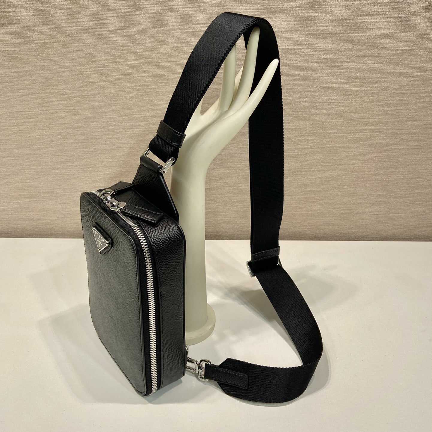 Prada Brique Saffiano Leather Bag - PerfectKickZ