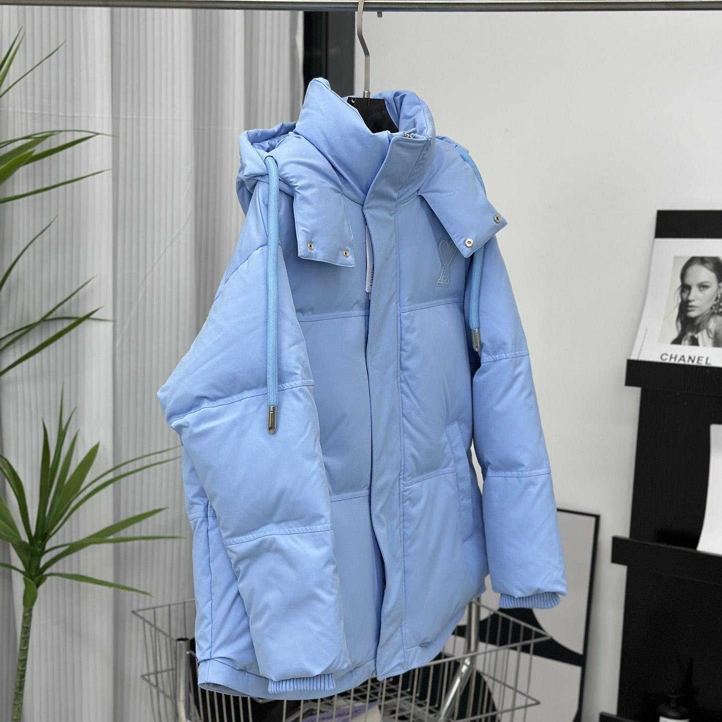 Ami Paris Ami De Coeur Puffer Jacket - PerfectKickZ