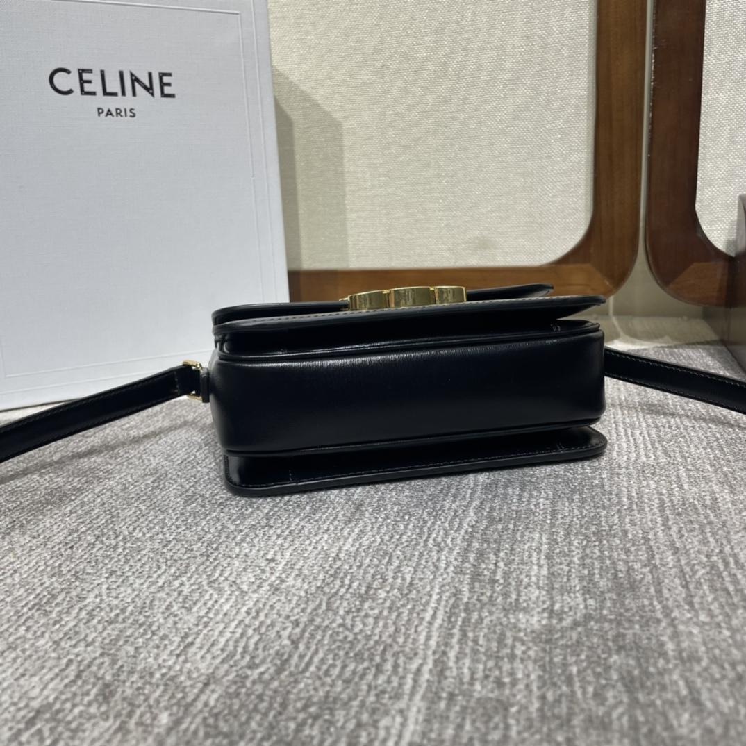 Celine Teen Triomphe Bag In Shiny Calfskin - PerfectKickZ