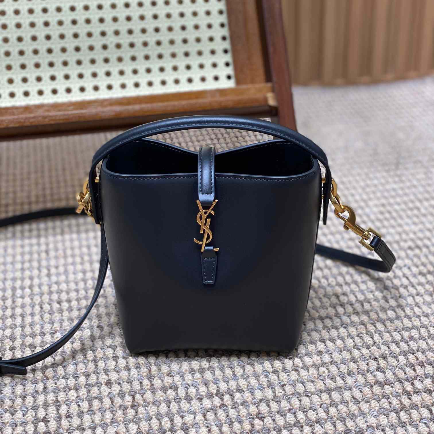 Saint Laurent Le 37 Mini In Shiny Leather - PerfectKickZ