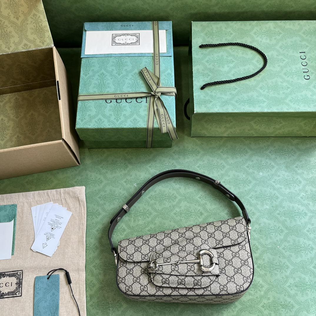 Gucci Horsebit 1955 Small Shoulder Bag - PerfectKickZ