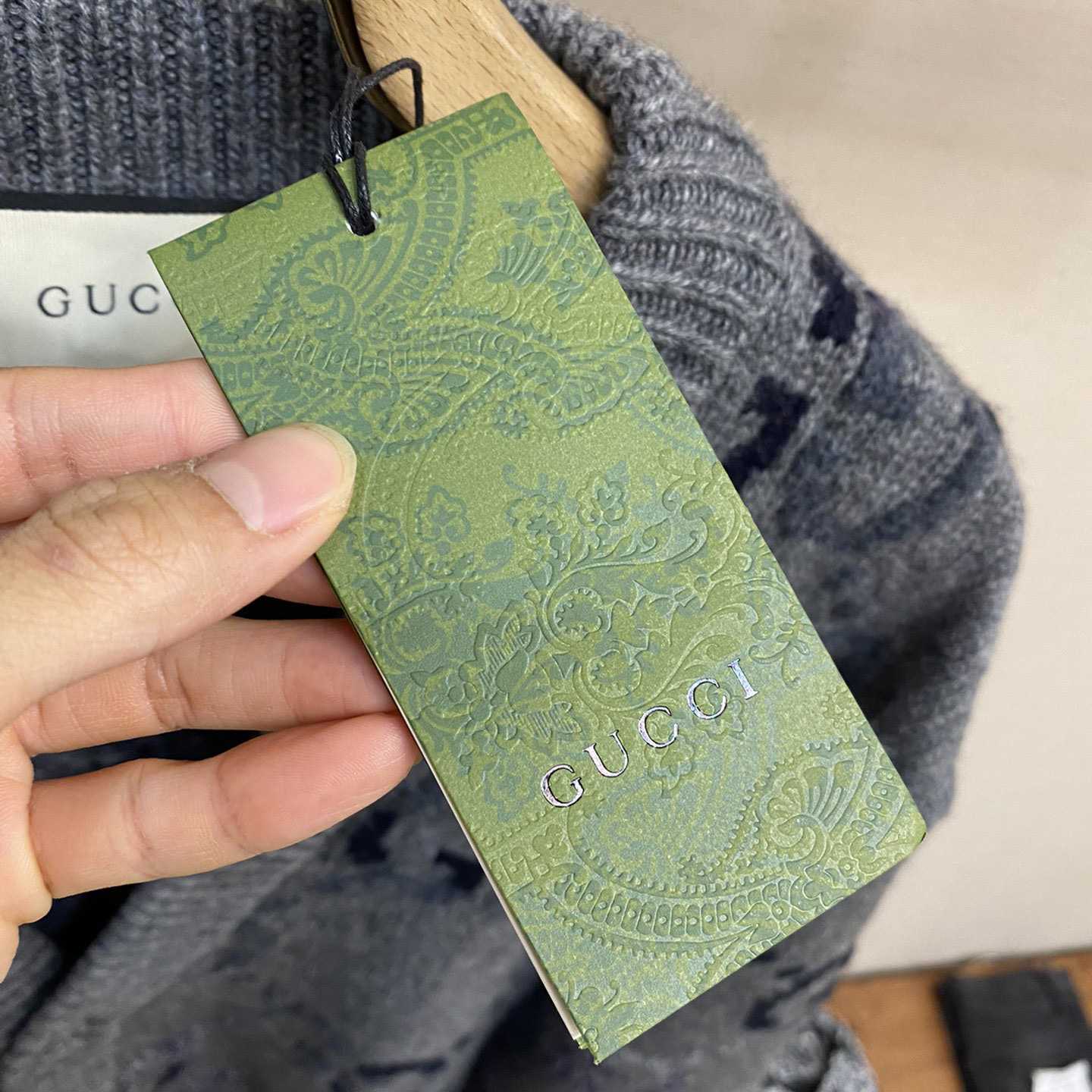 Gucci Wool Cardigan With GG Intarsia - 