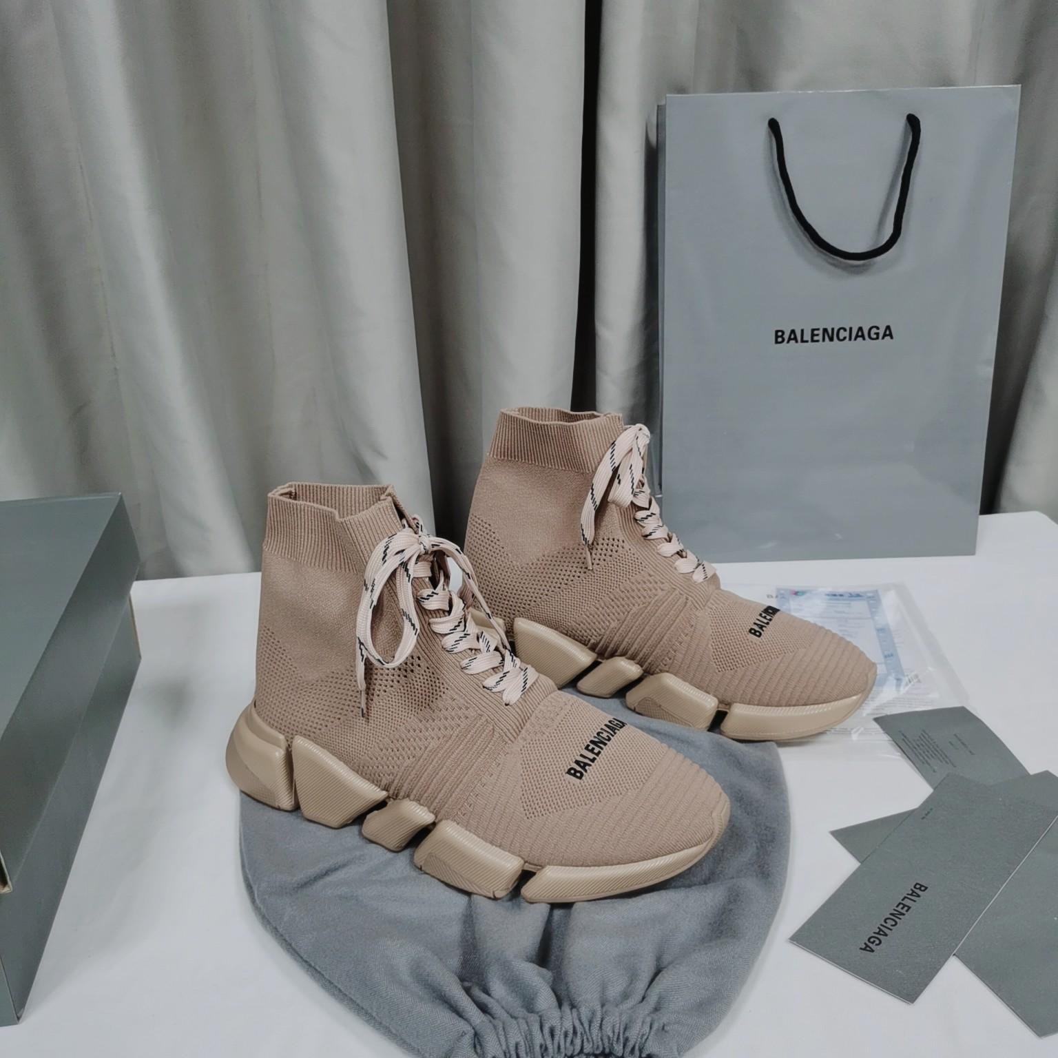 Balenciaga Speed 2.0 Lace Up Shoes - PerfectKickZ